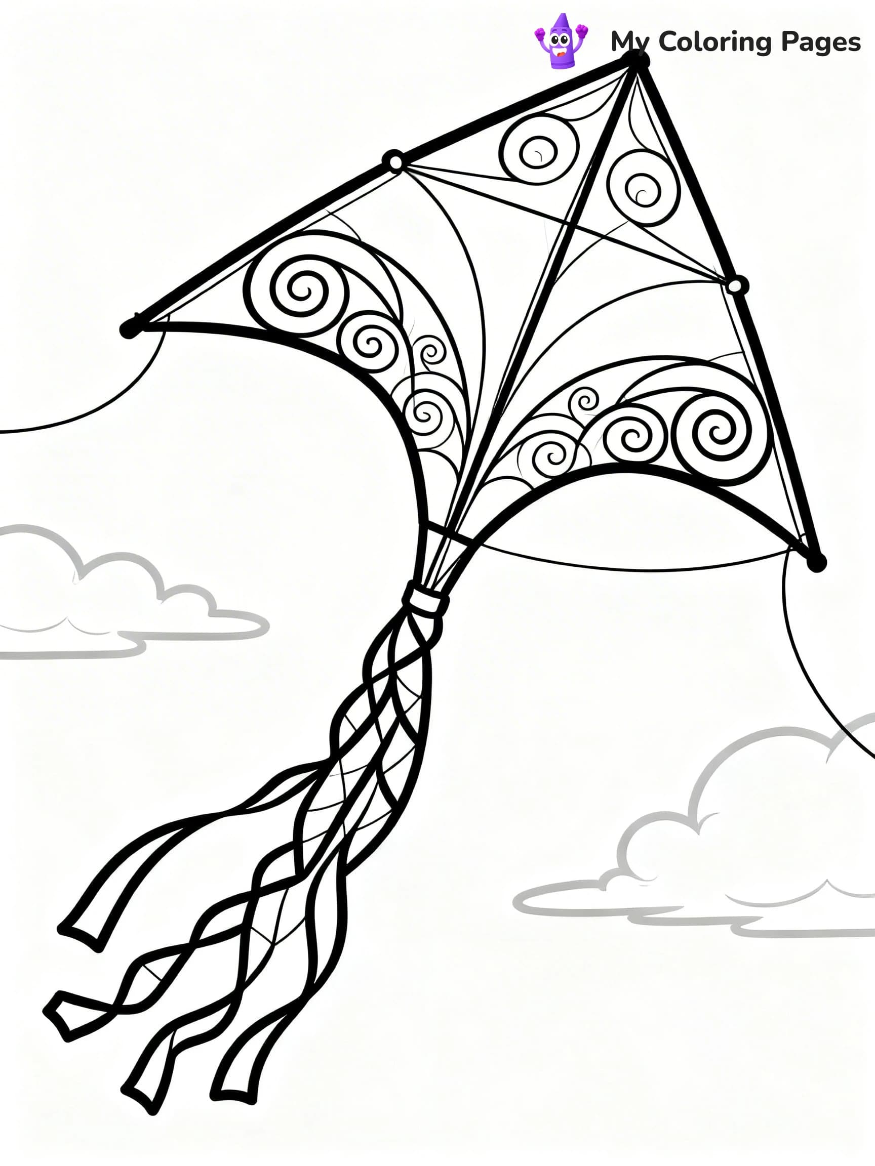 Kite Coloring Pages - 17