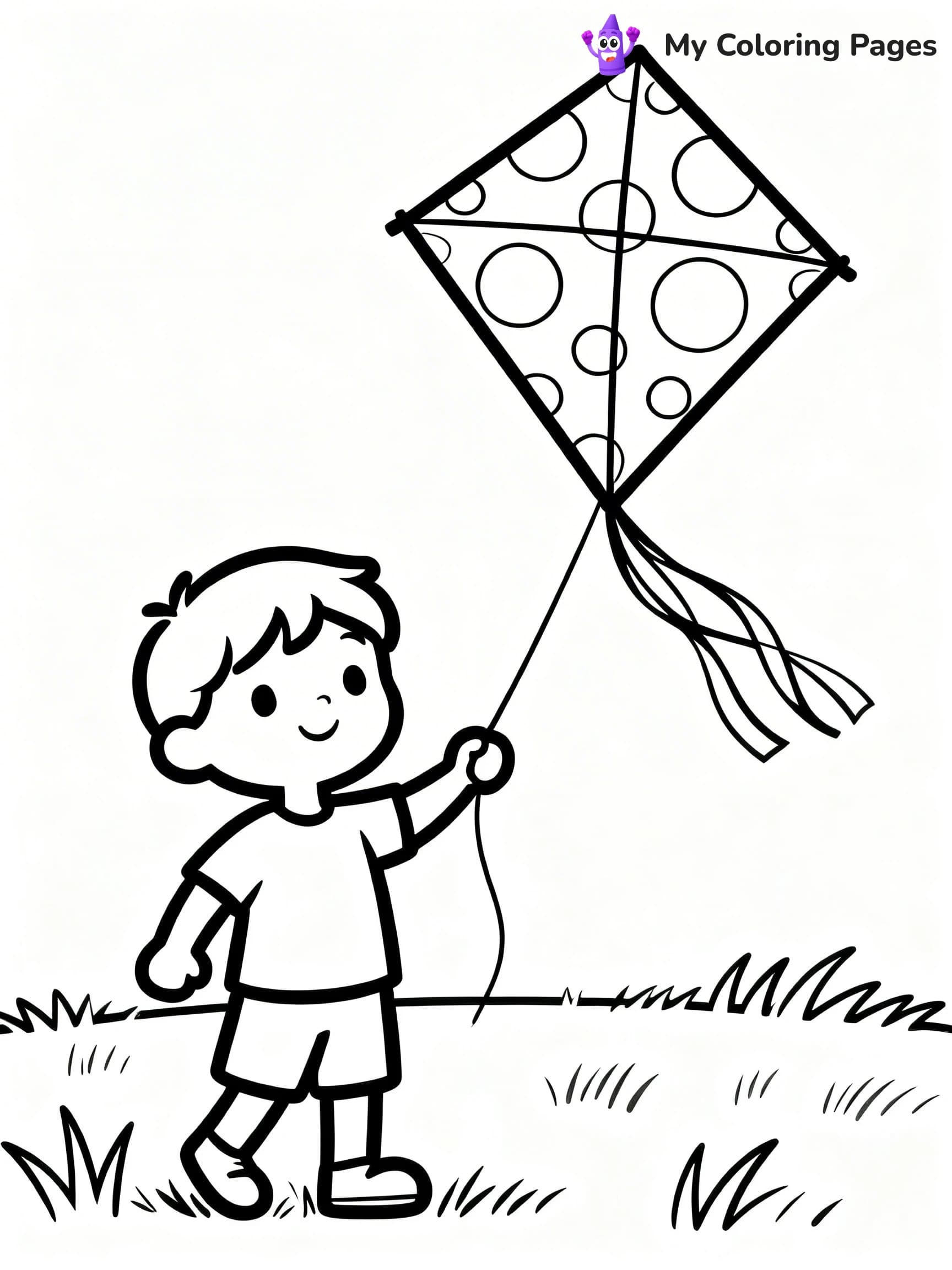 Kite Coloring Pages - 13