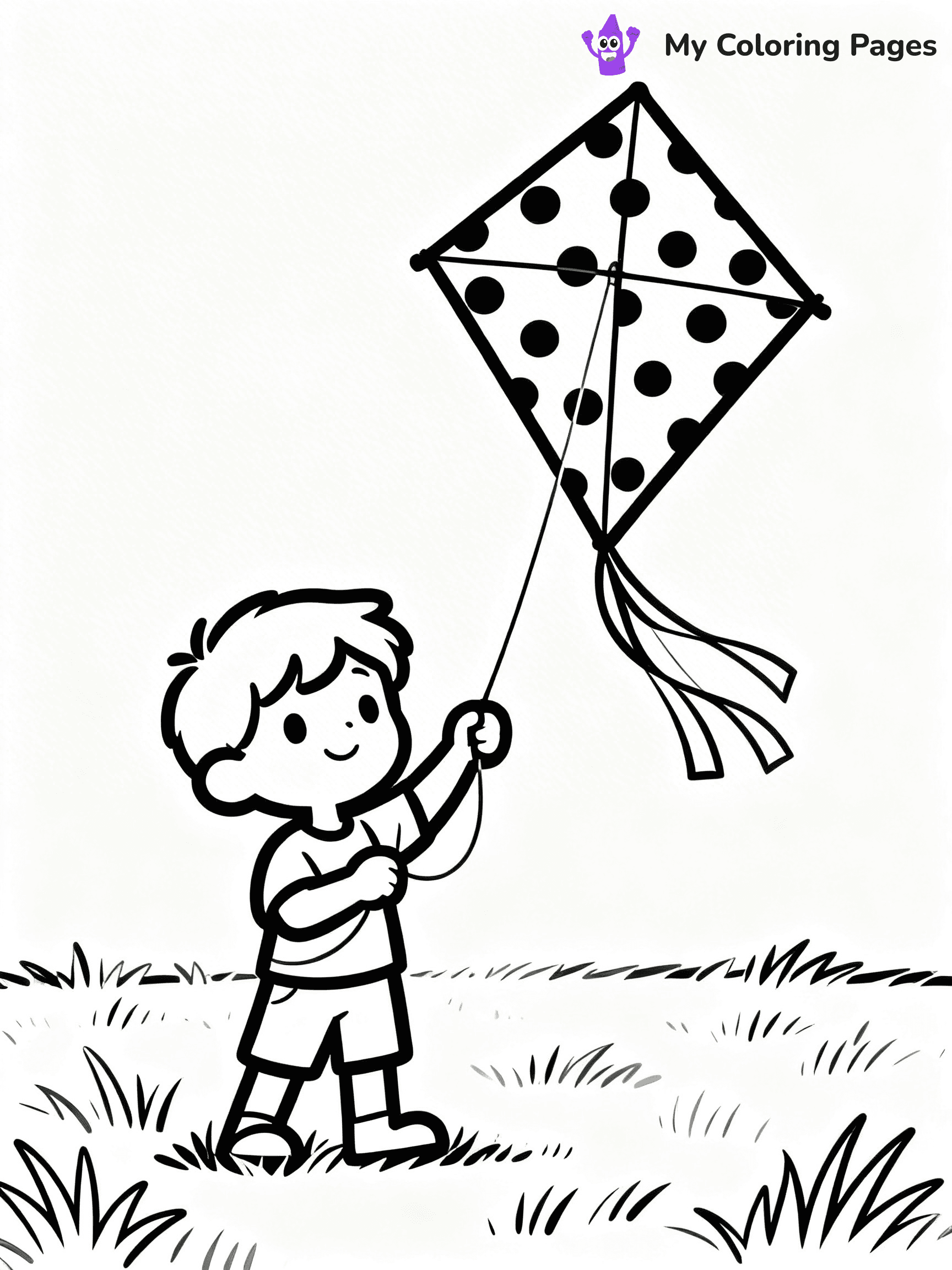 Kite Coloring Pages - 12