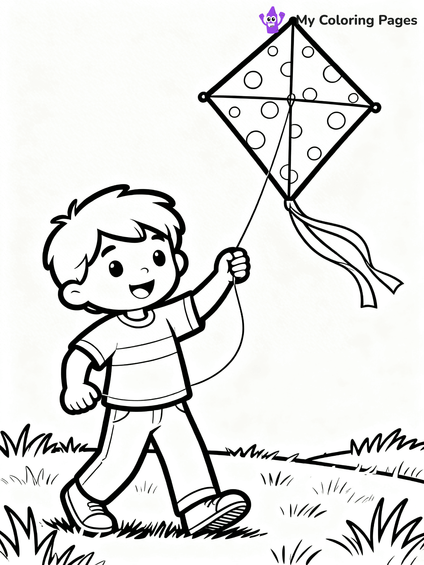 Kite Coloring Pages - 11