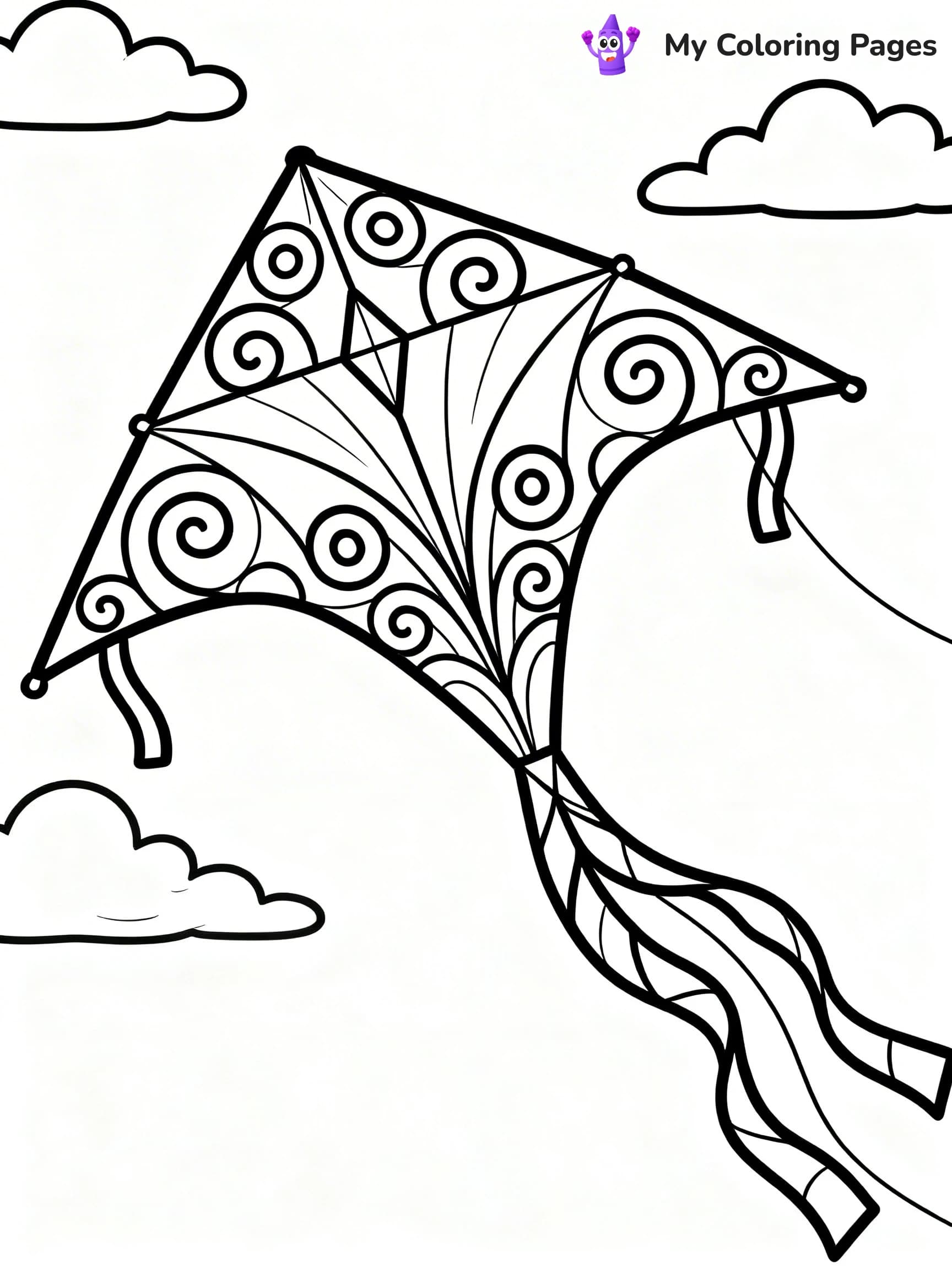 Kite Coloring Pages - 5