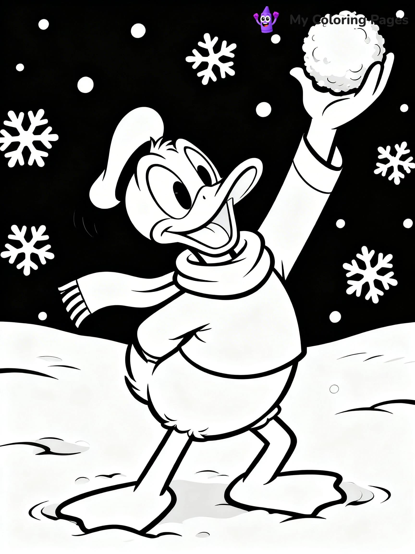 Mickey Mouse Christmas Coloring Pages - 22