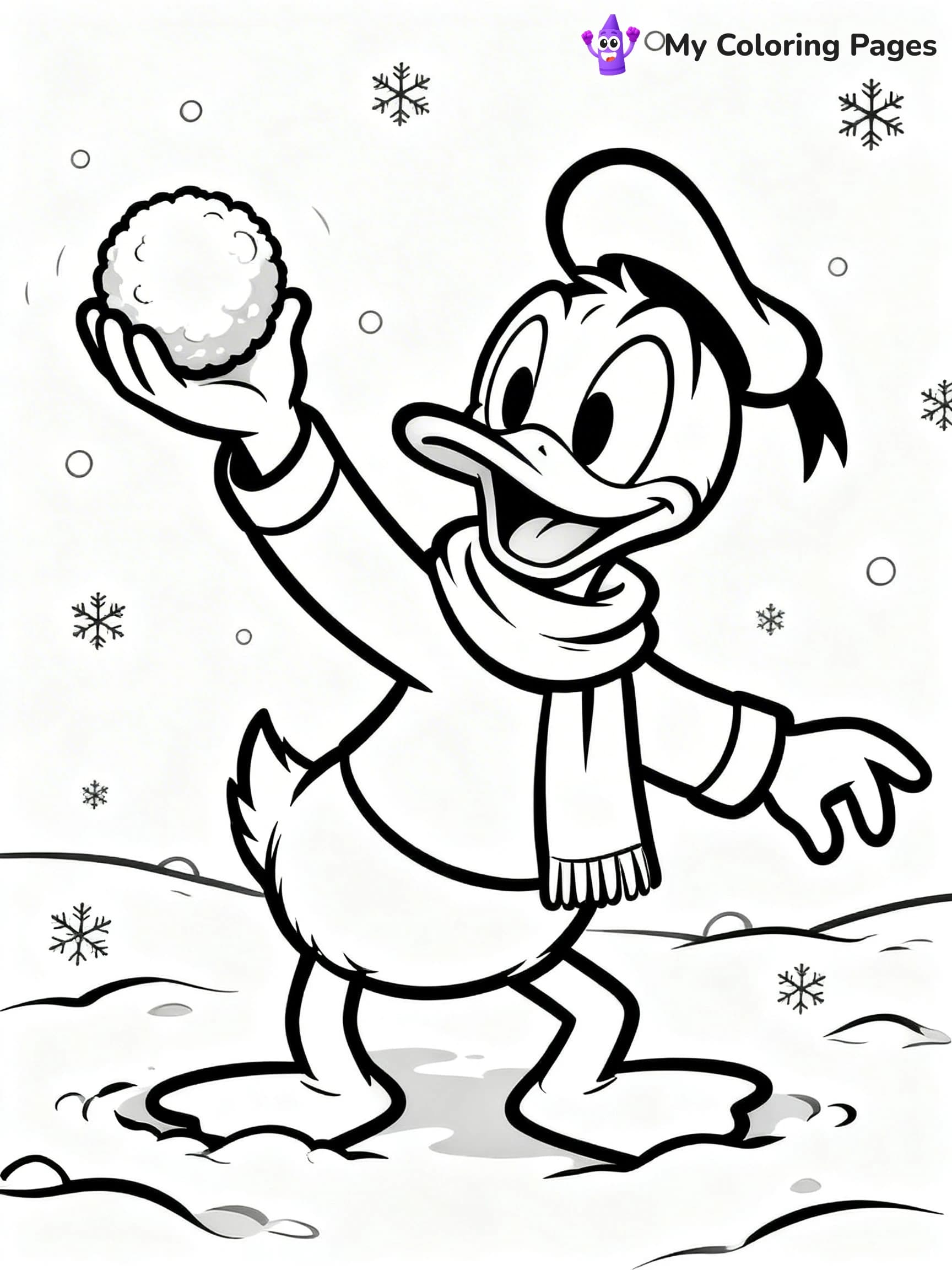 Mickey Mouse Christmas Coloring Pages - 21