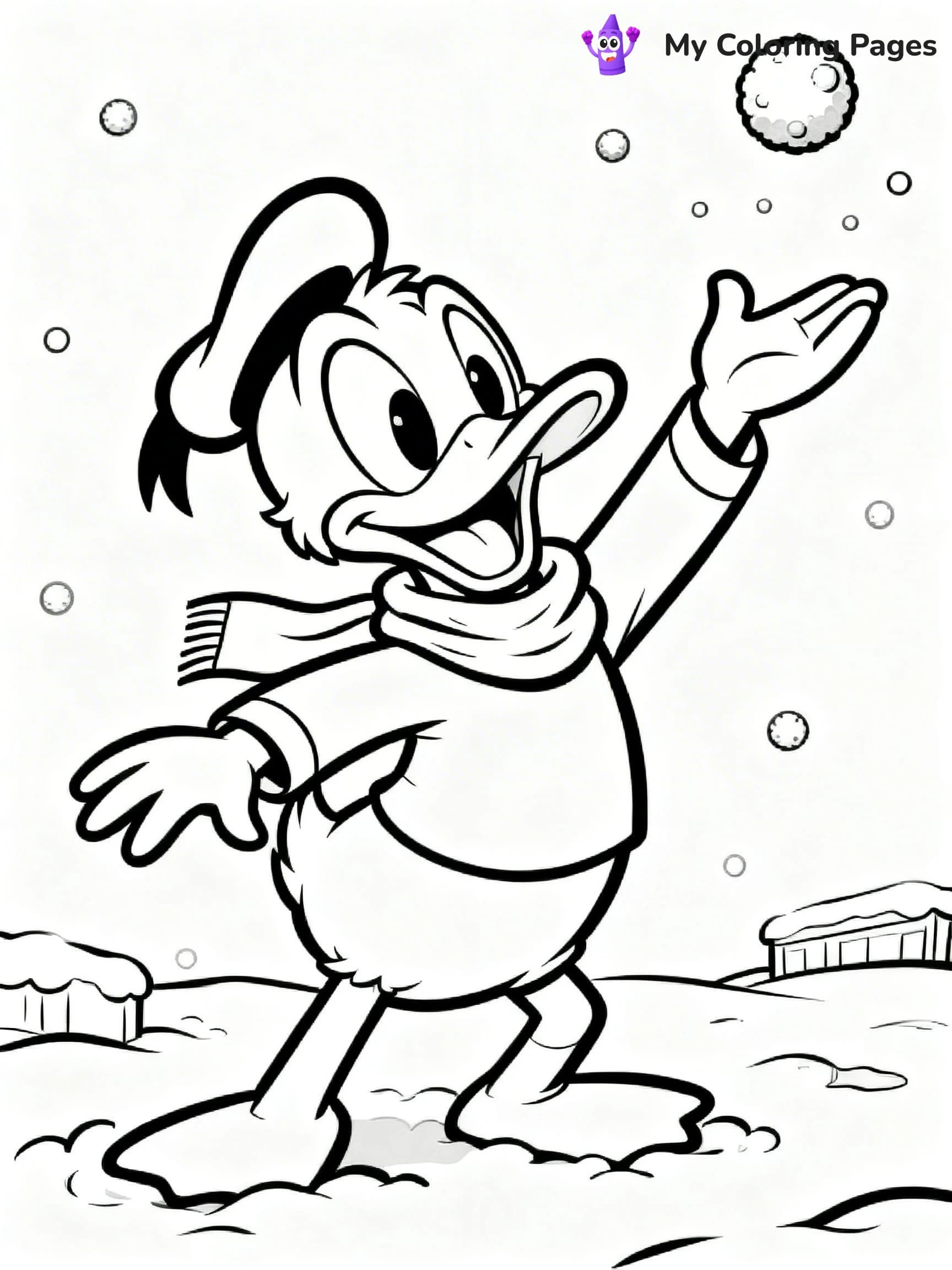 Mickey Mouse Christmas Coloring Pages - 20