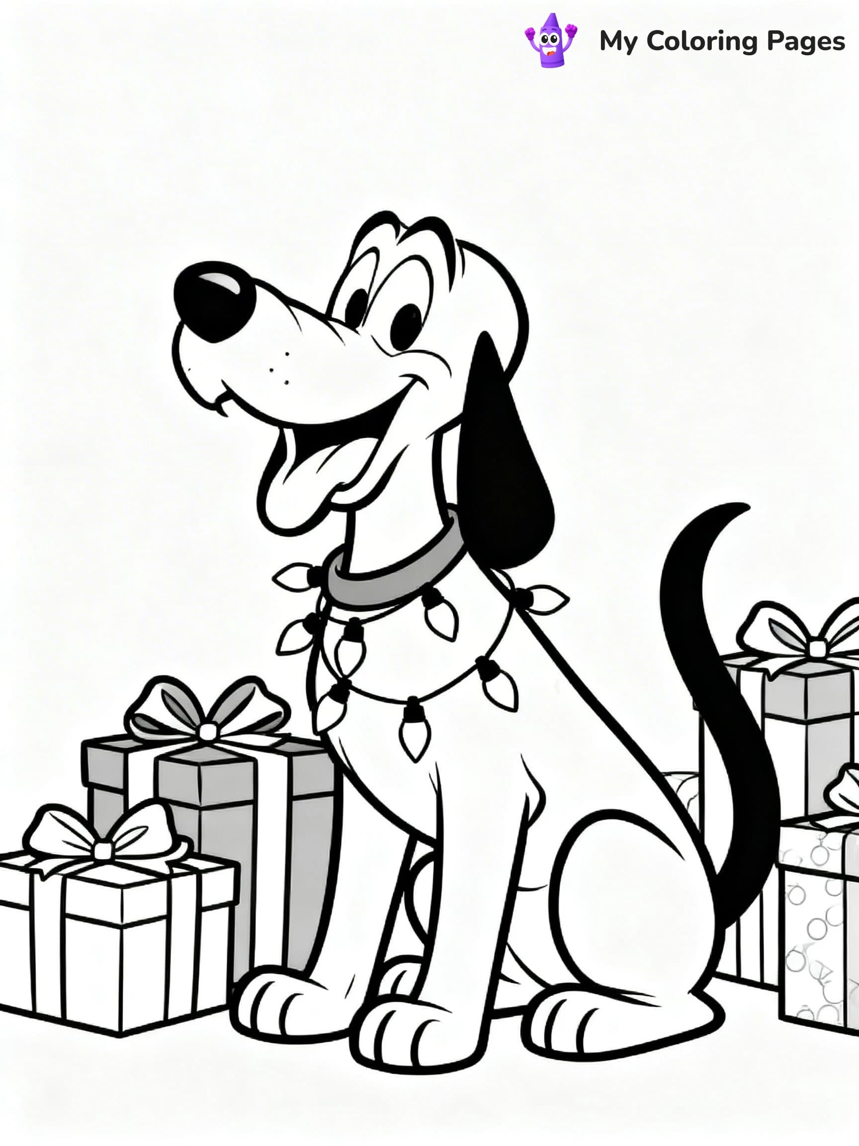 Mickey Mouse Christmas Coloring Pages - 12