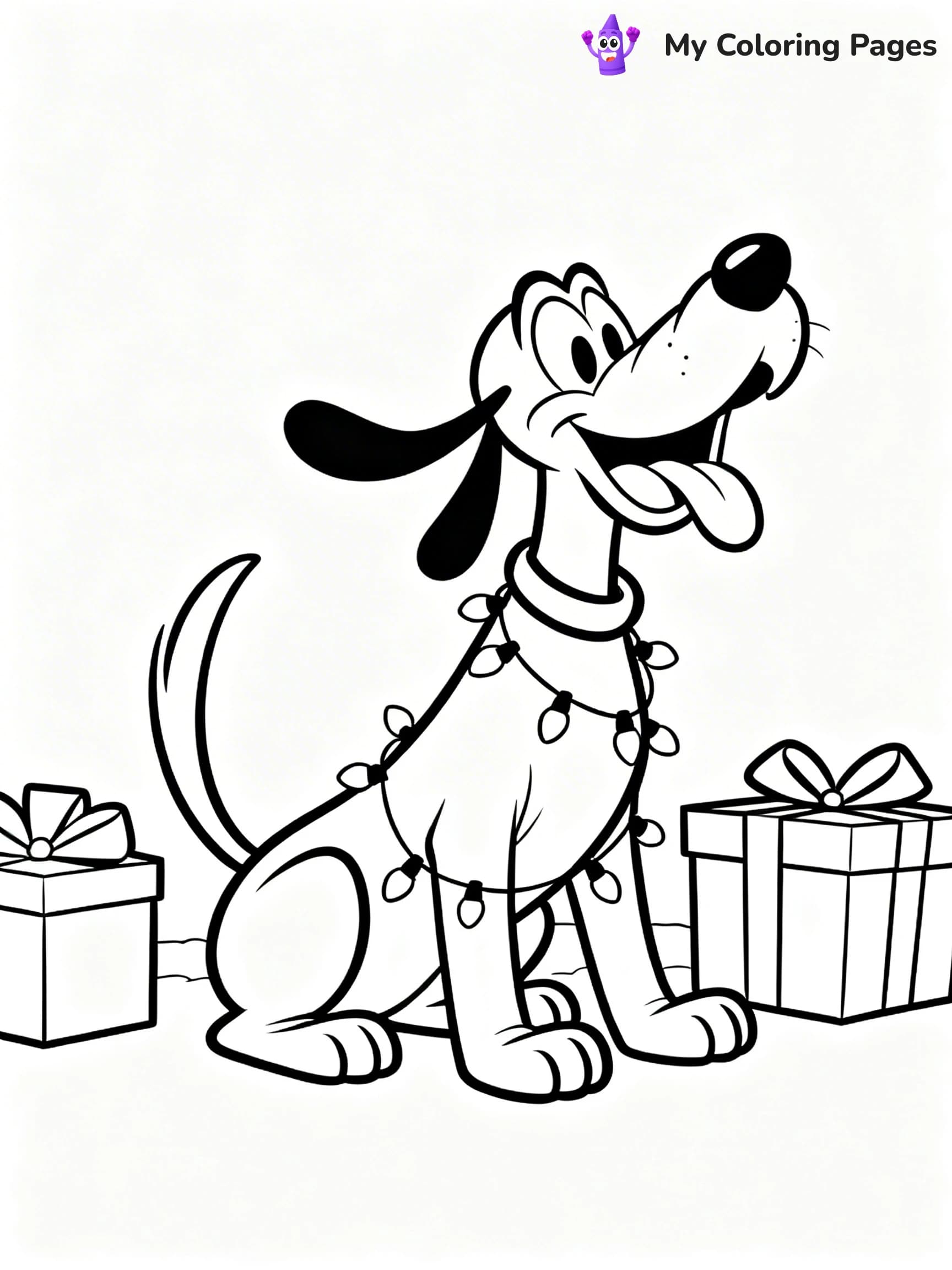 Mickey Mouse Christmas Coloring Pages - 11