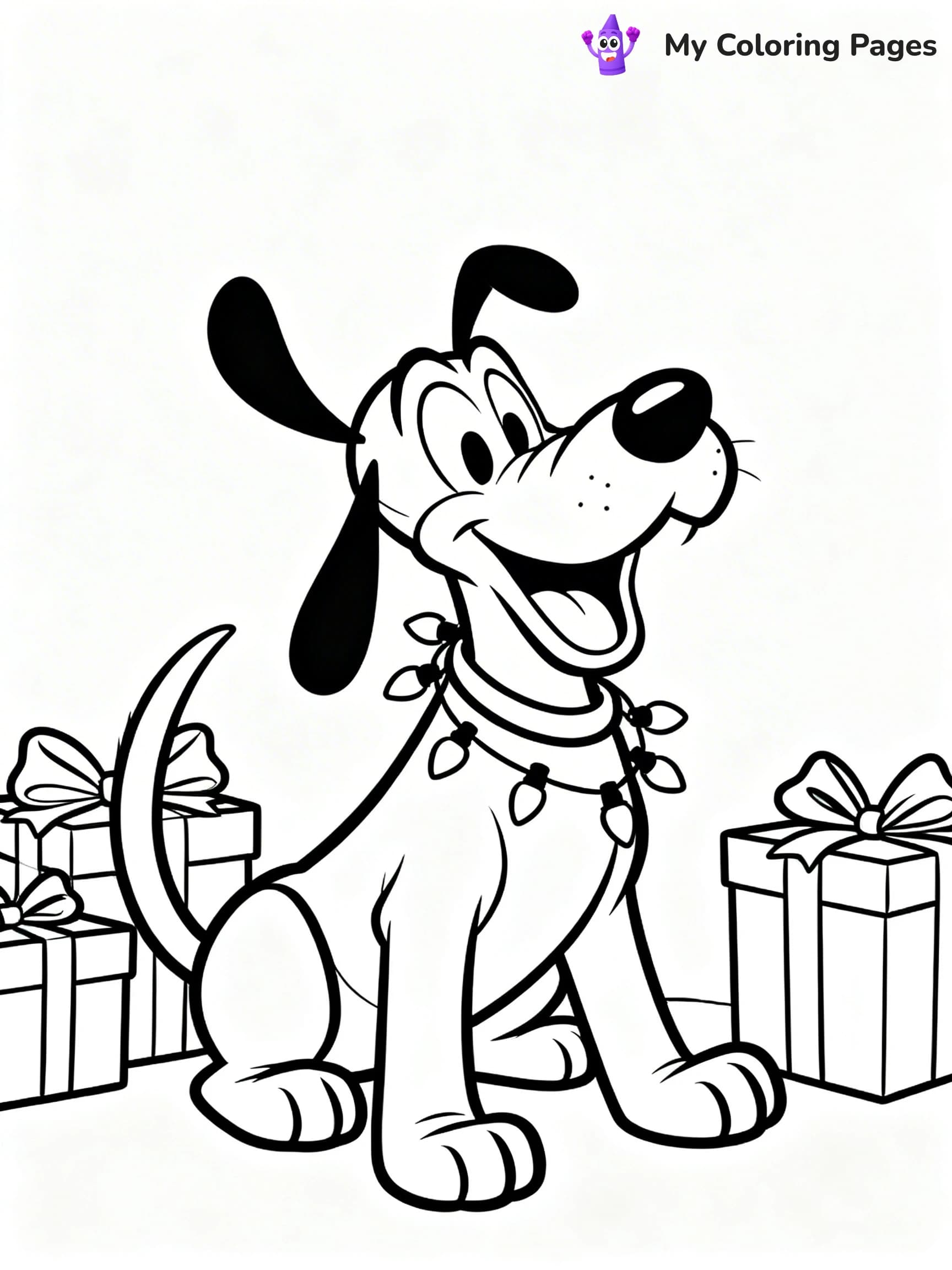 Mickey Mouse Christmas Coloring Pages - 9