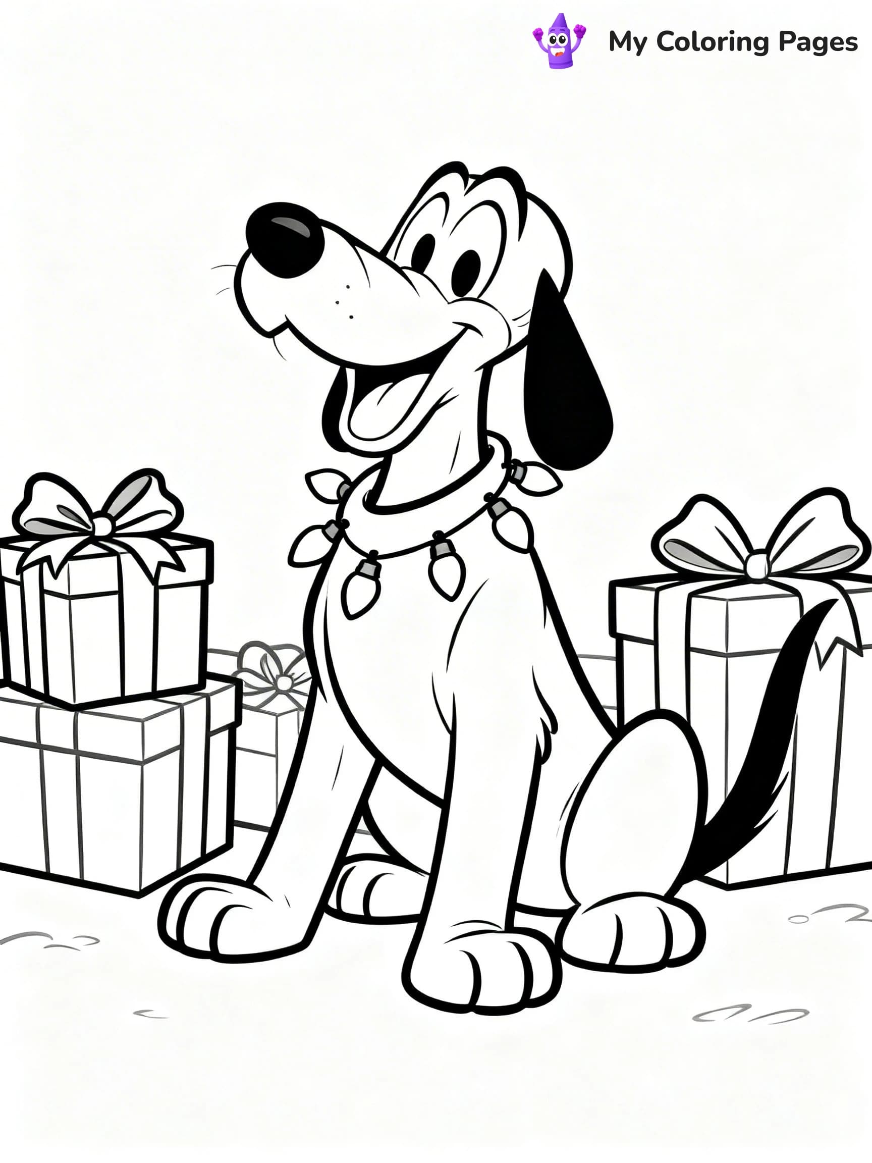 Mickey Mouse Christmas Coloring Pages - 8
