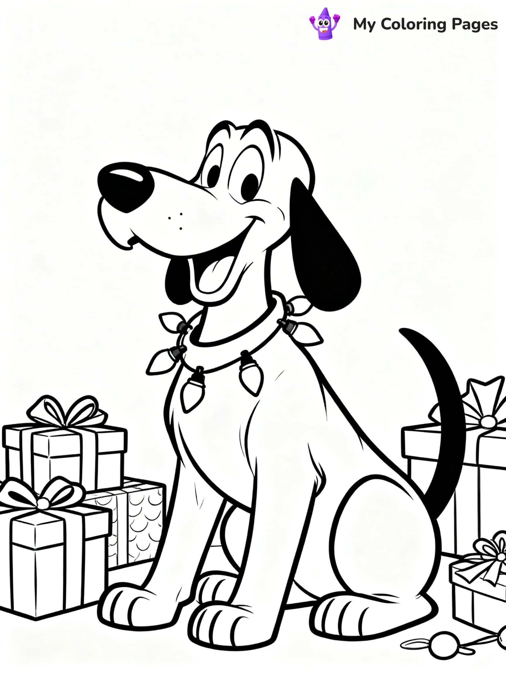 Mickey Mouse Christmas Coloring Pages - 6