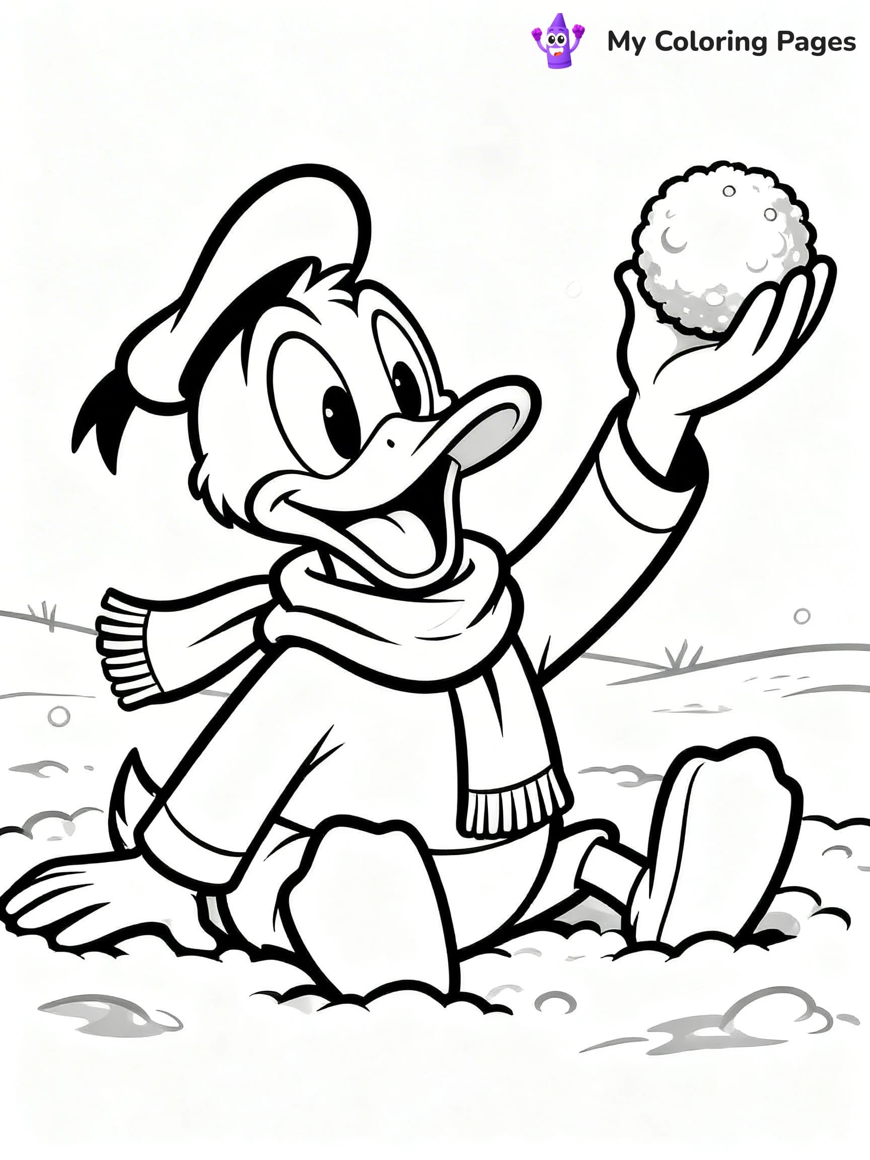 Mickey Mouse Christmas Coloring Pages - 2