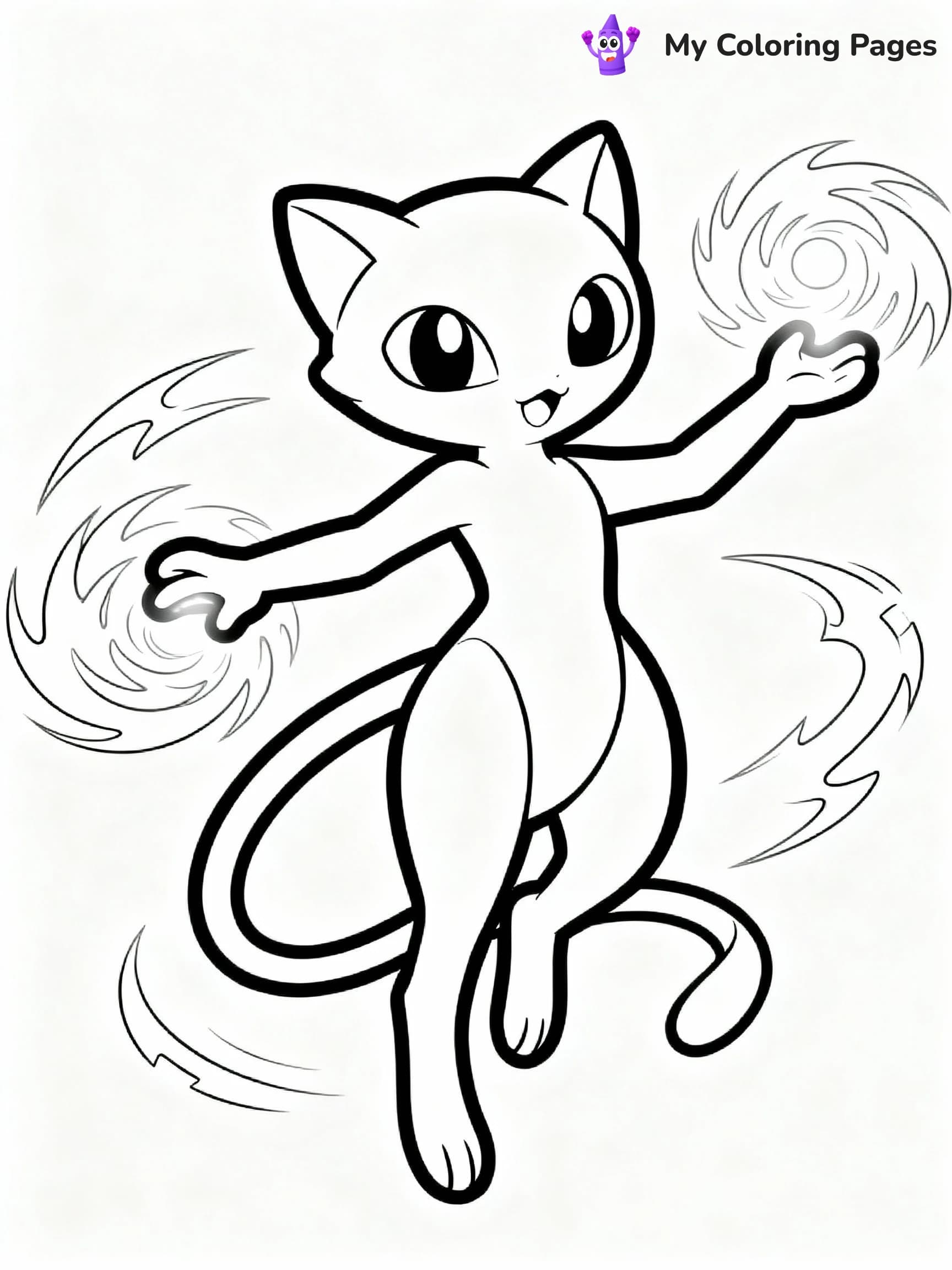 Mew Coloring Pages - 18