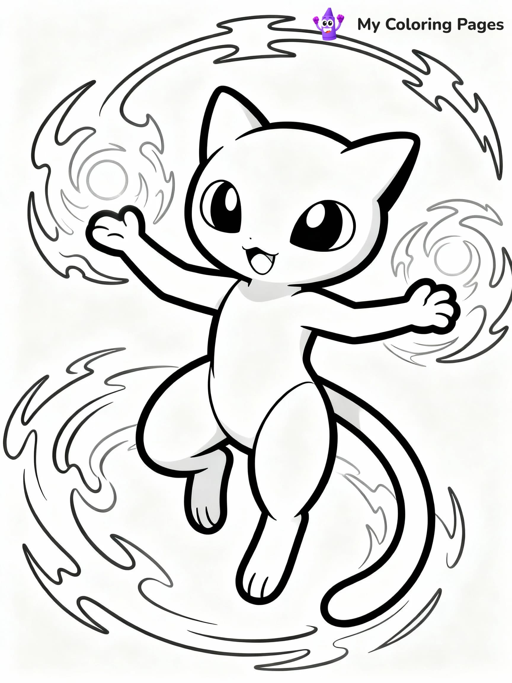 Mew Coloring Pages - 16