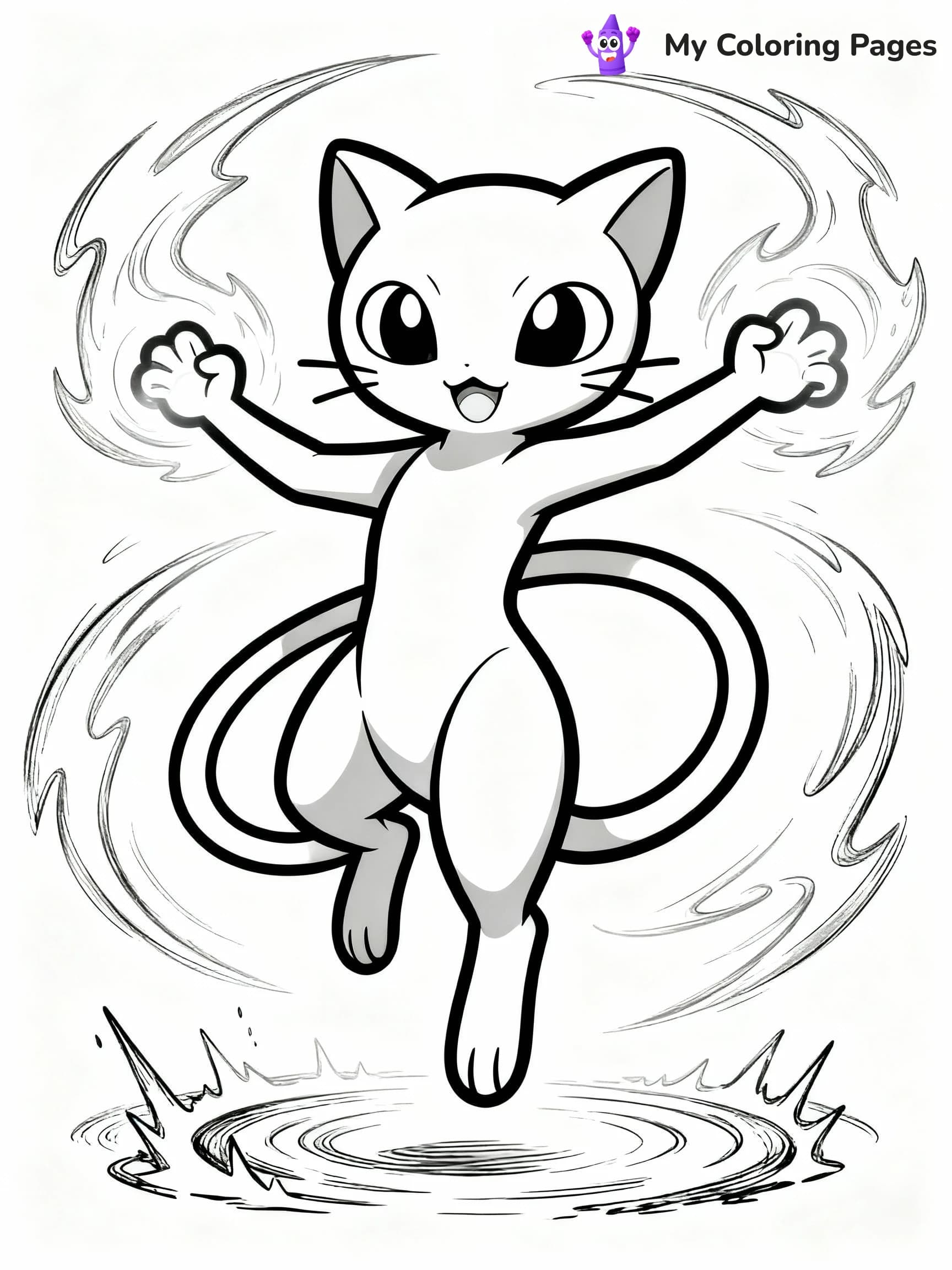 Mew Coloring Pages - 14