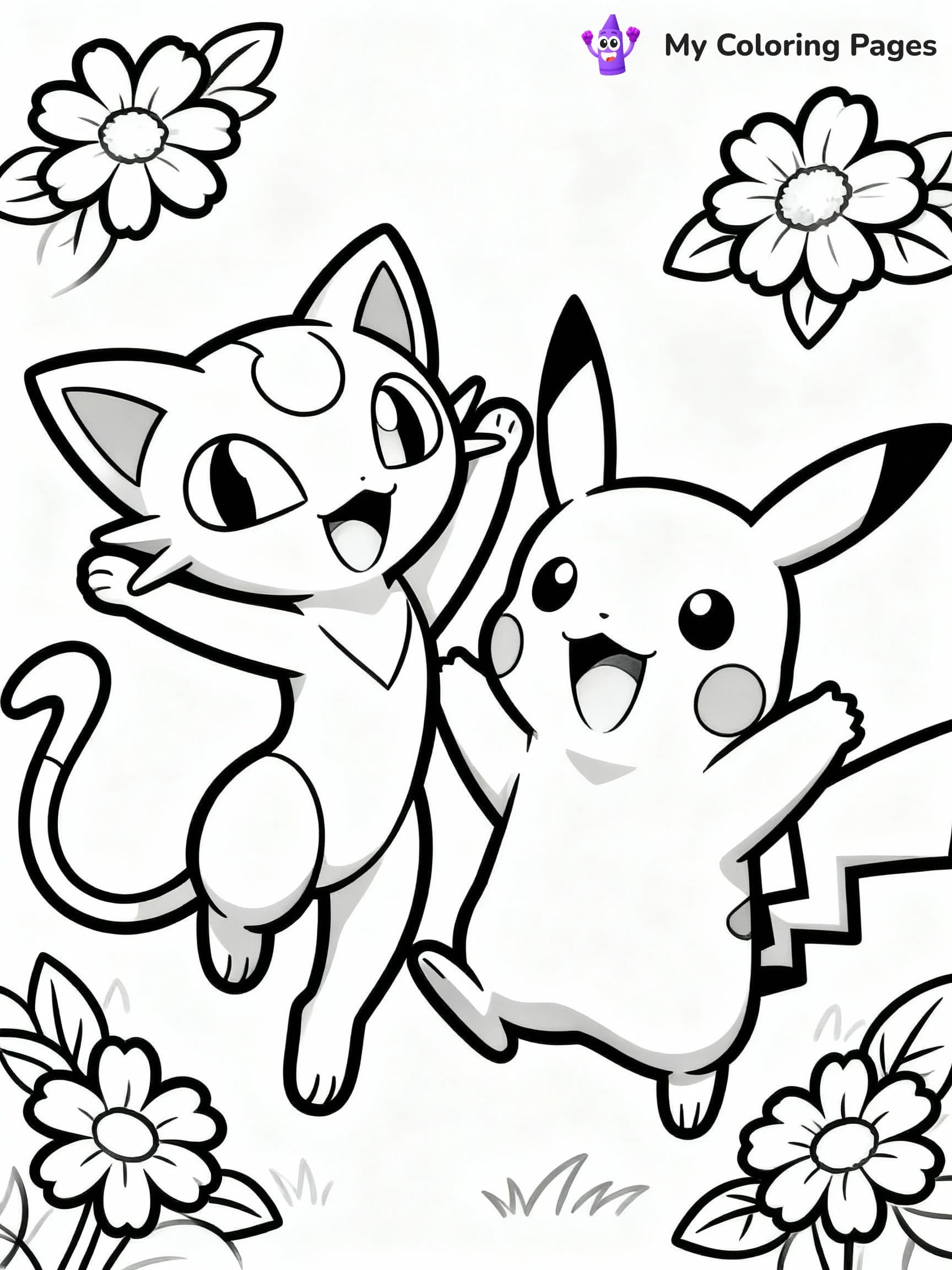 Mew Coloring Pages - 7