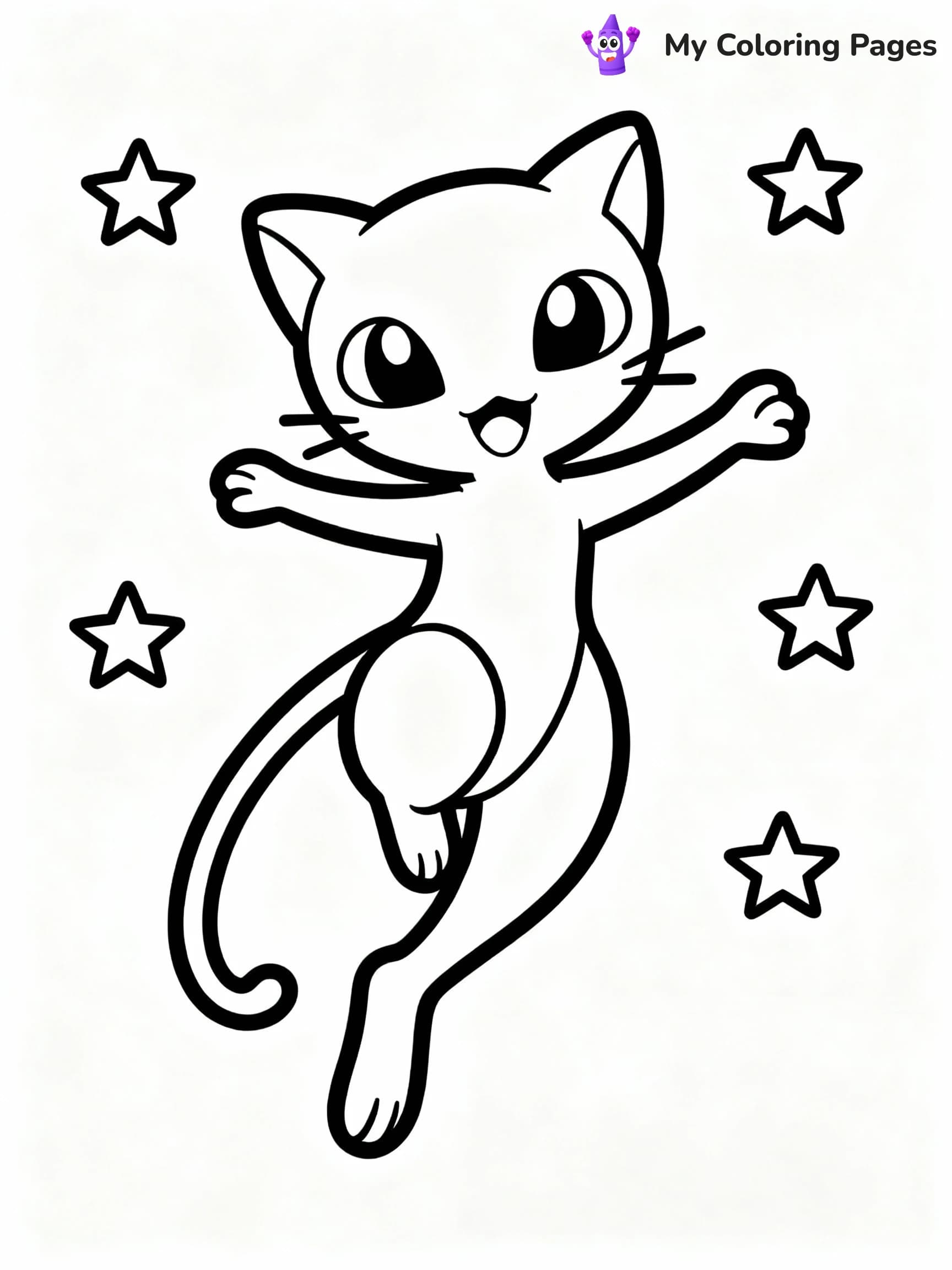 Mew Coloring Pages - 6