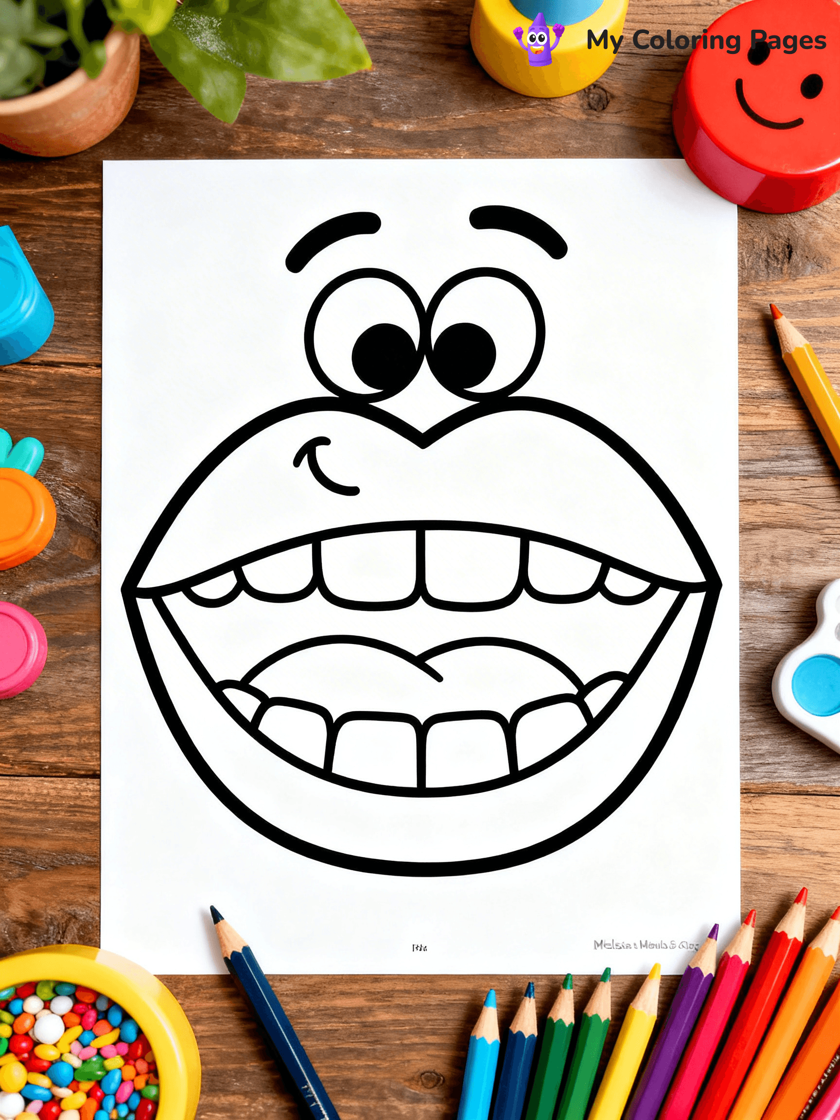 Lip Coloring Pages - 15