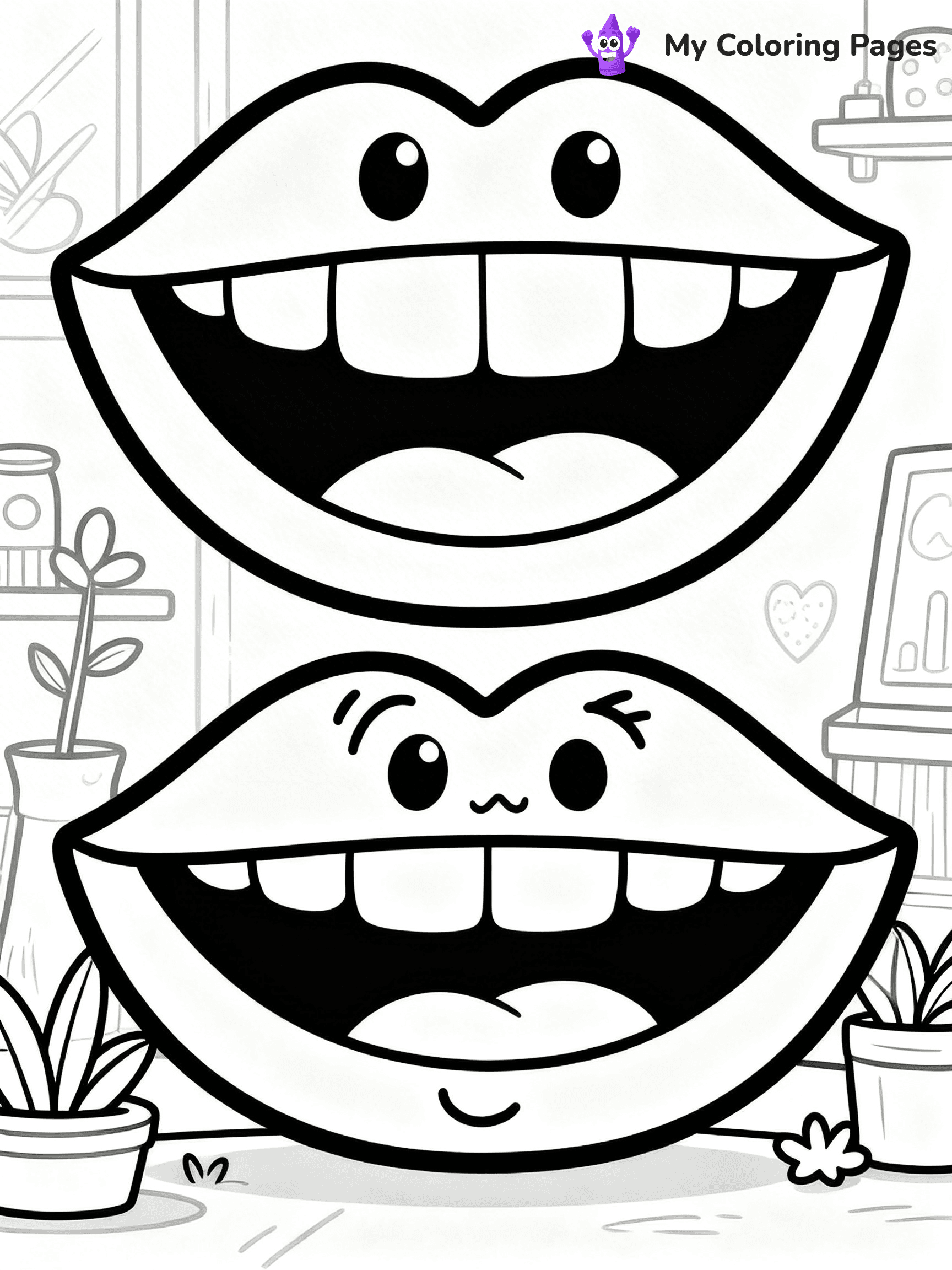 Lip Coloring Pages - 14