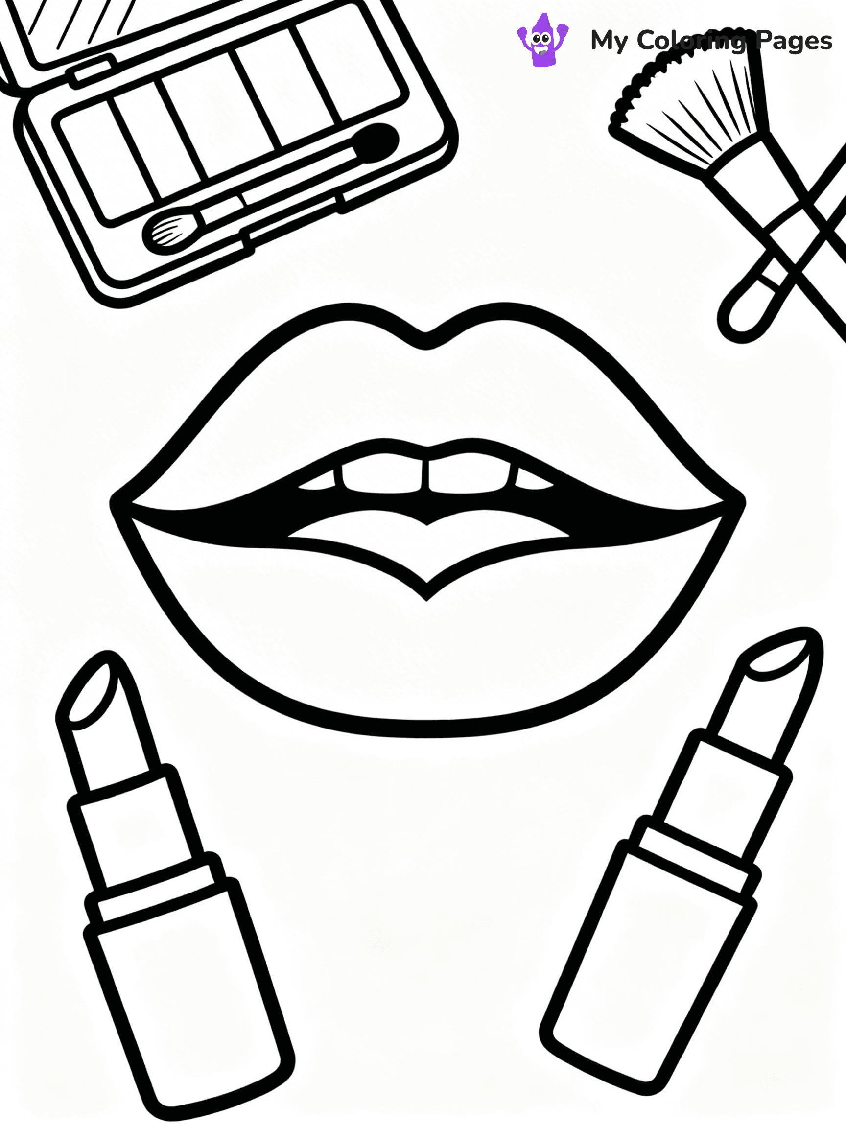 Lip Coloring Pages - 13