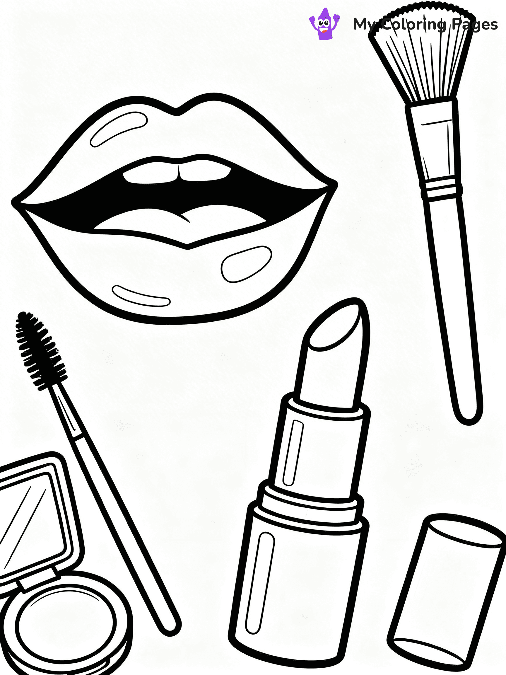 Lip Coloring Pages - 9