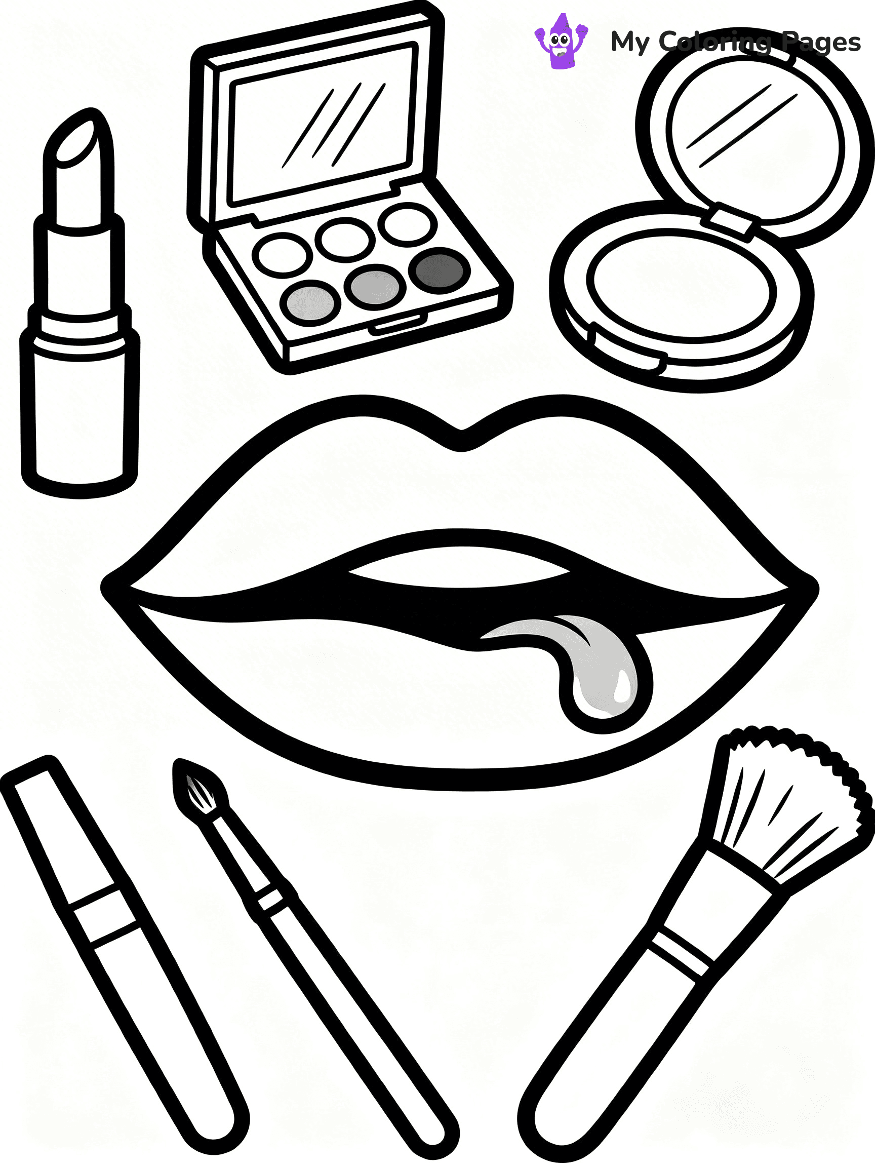Lip Coloring Pages - 8