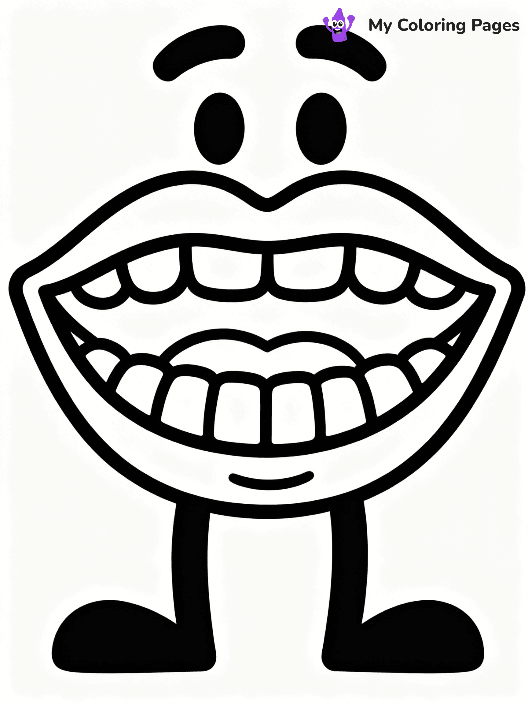 Lip Coloring Pages - 1