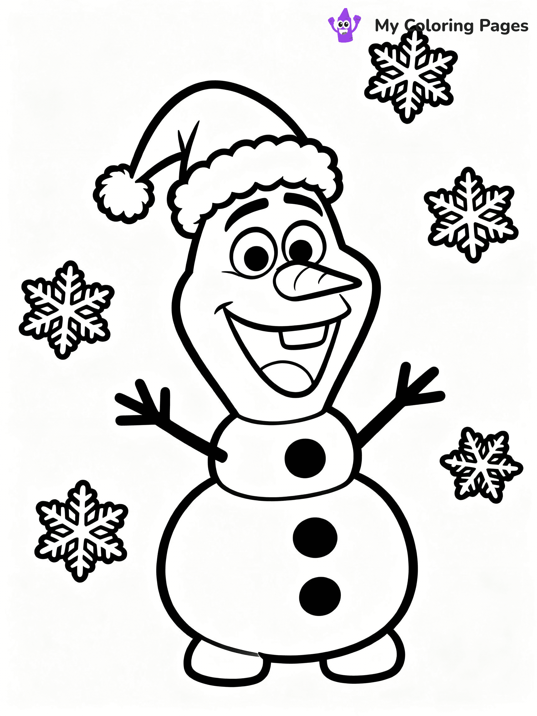 Olaf Coloring Pages - 36