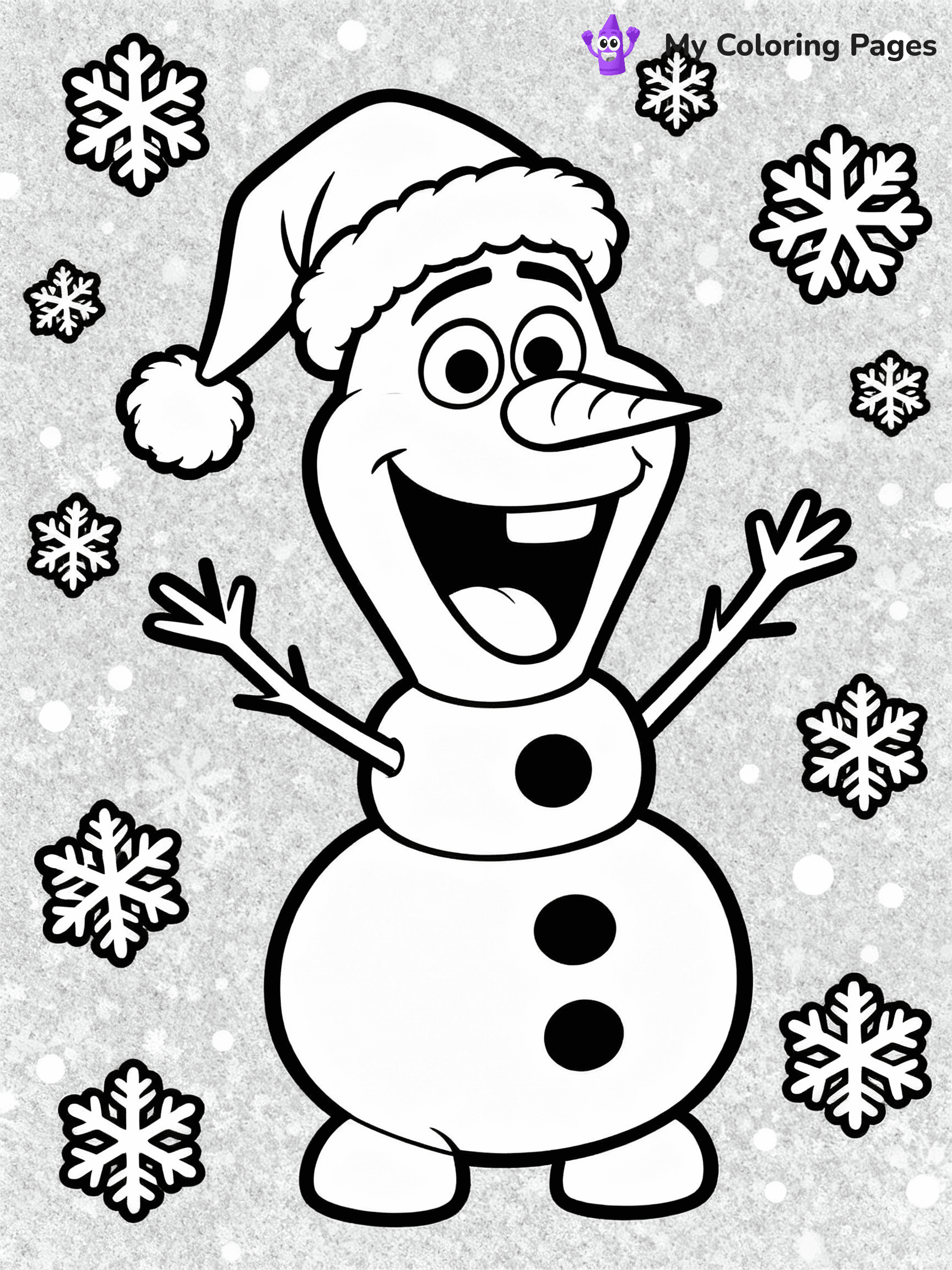 Olaf Coloring Pages - 35