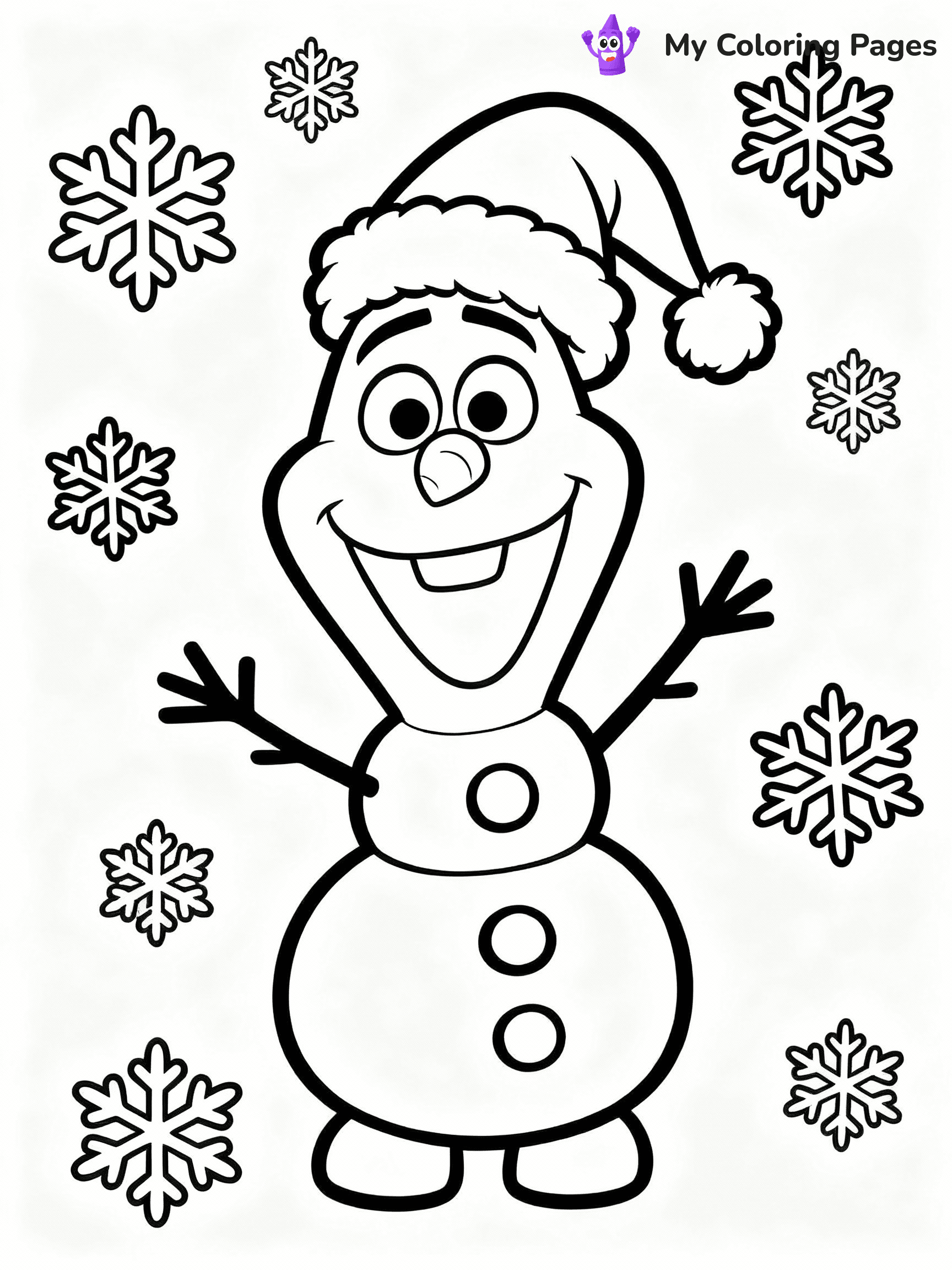 Olaf Coloring Pages - 34