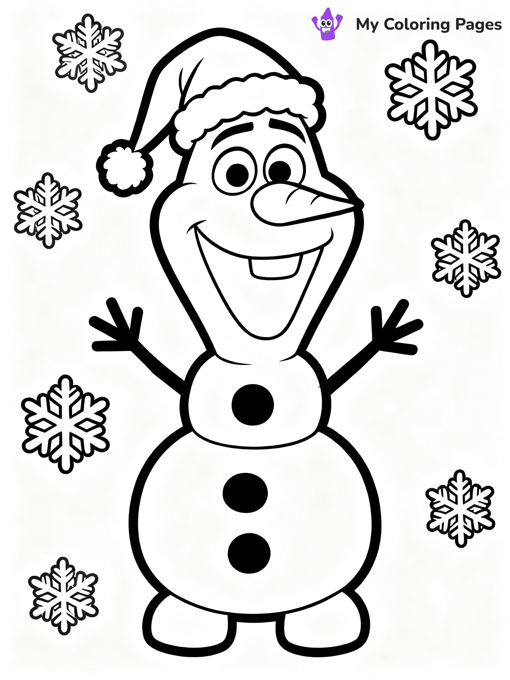Olaf Coloring Pages - 31