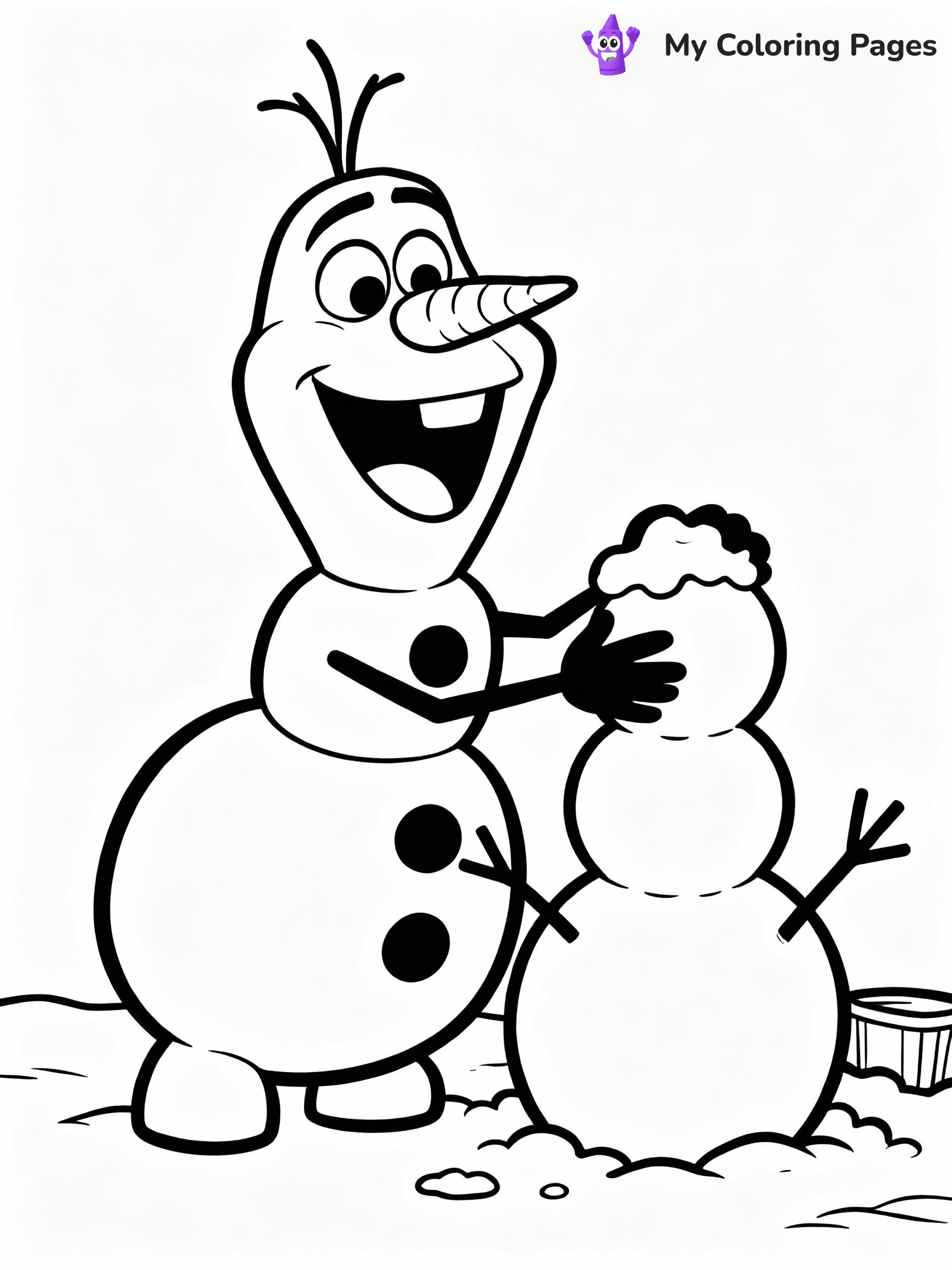 Olaf Coloring Pages - 29