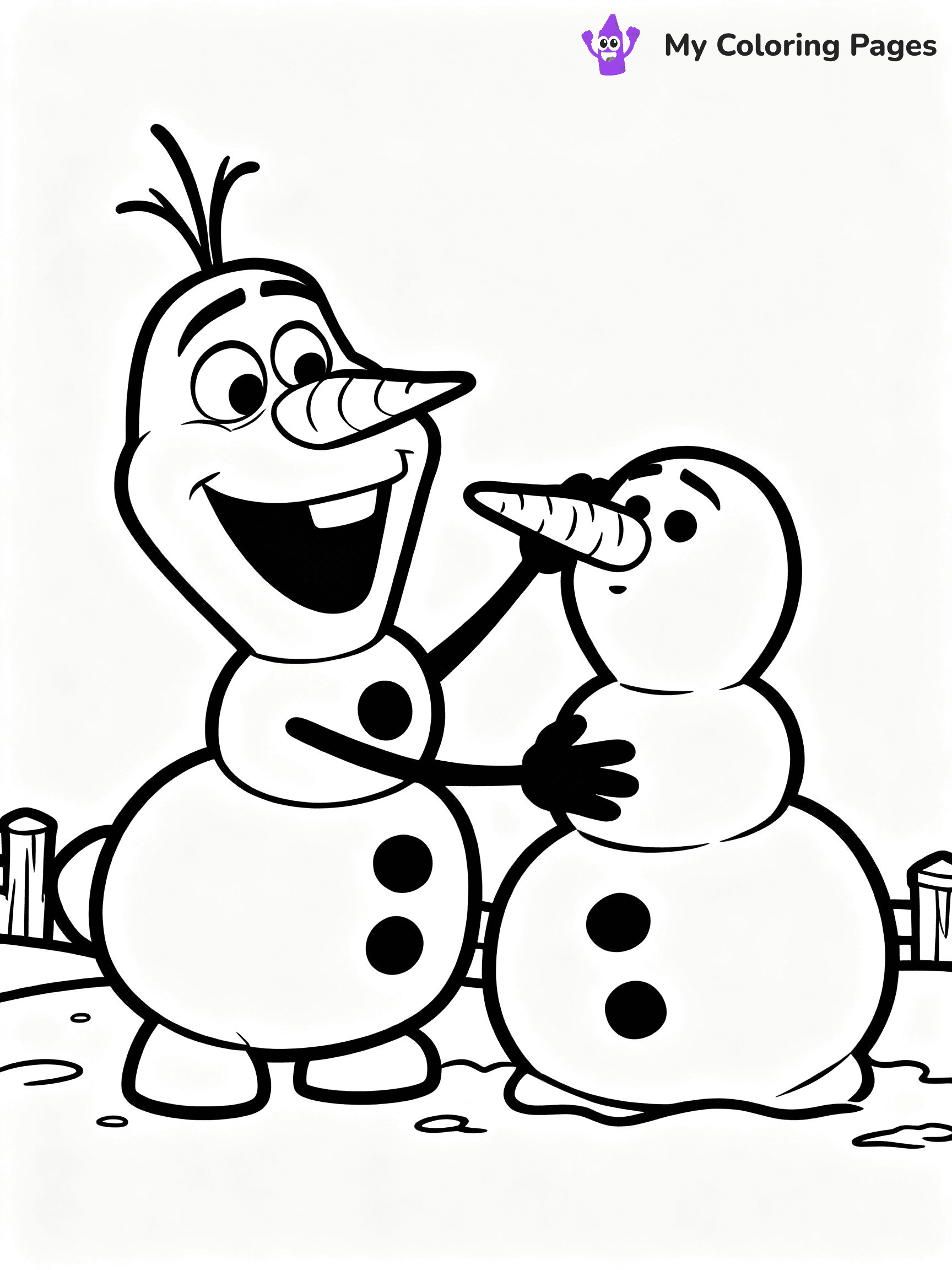 Olaf Coloring Pages - 28