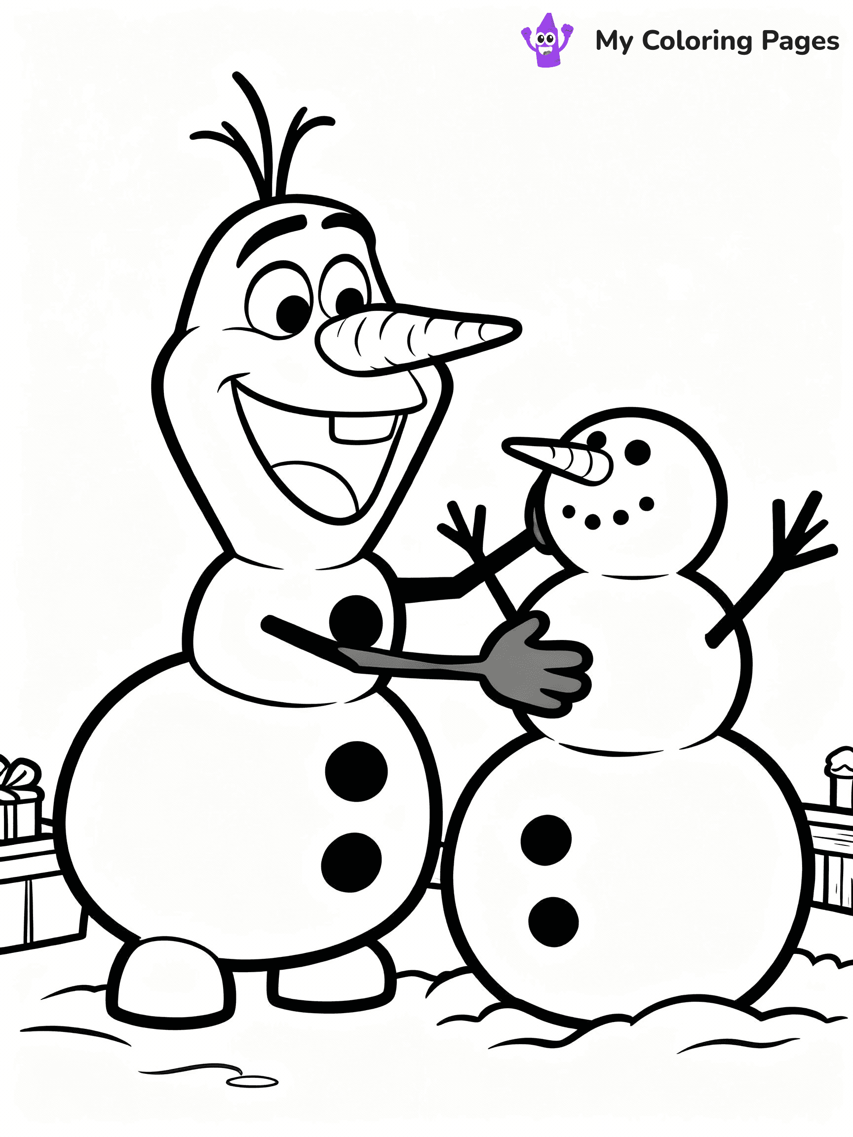 Olaf Coloring Pages - 25