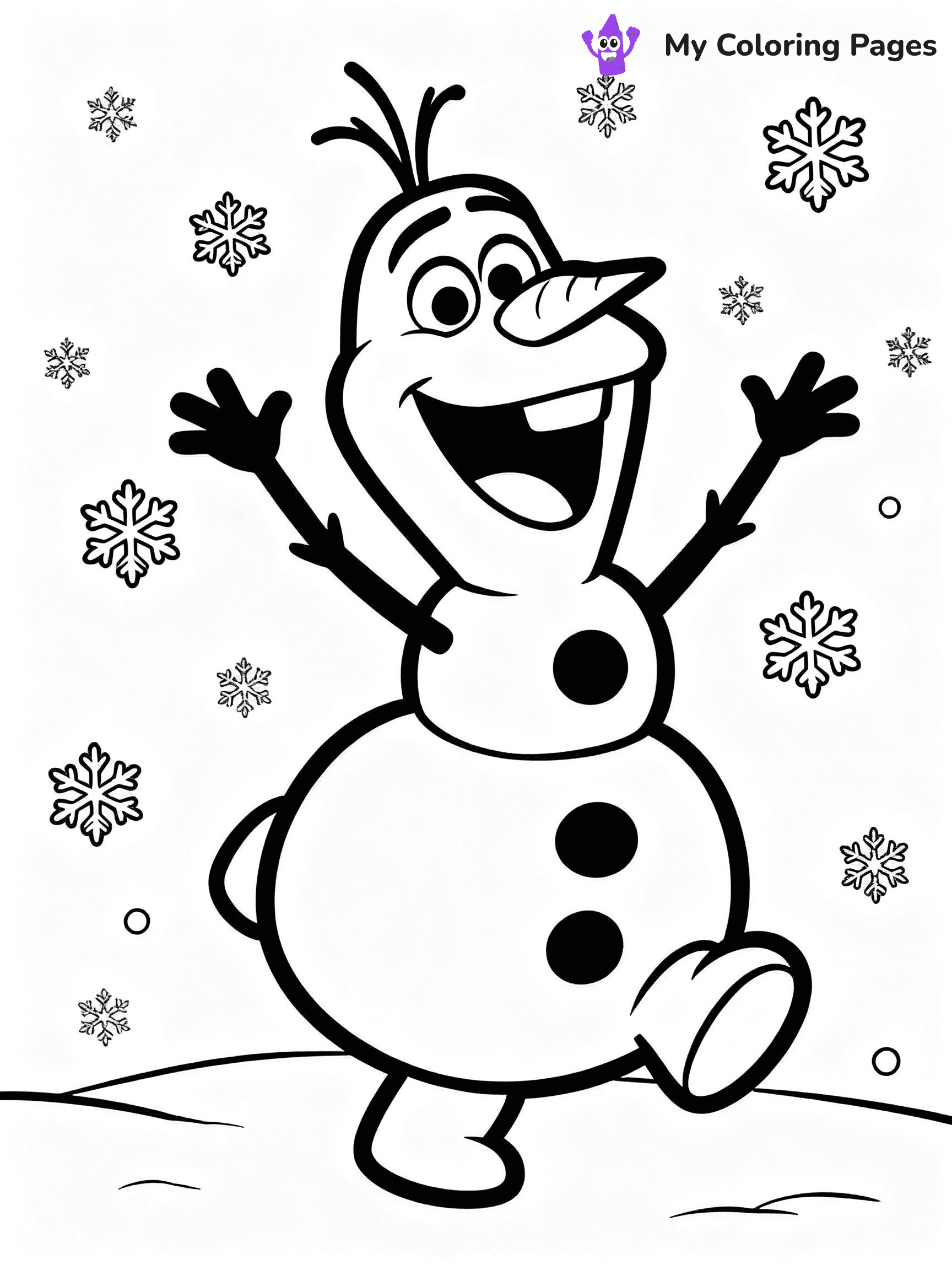 Olaf Coloring Pages - 18
