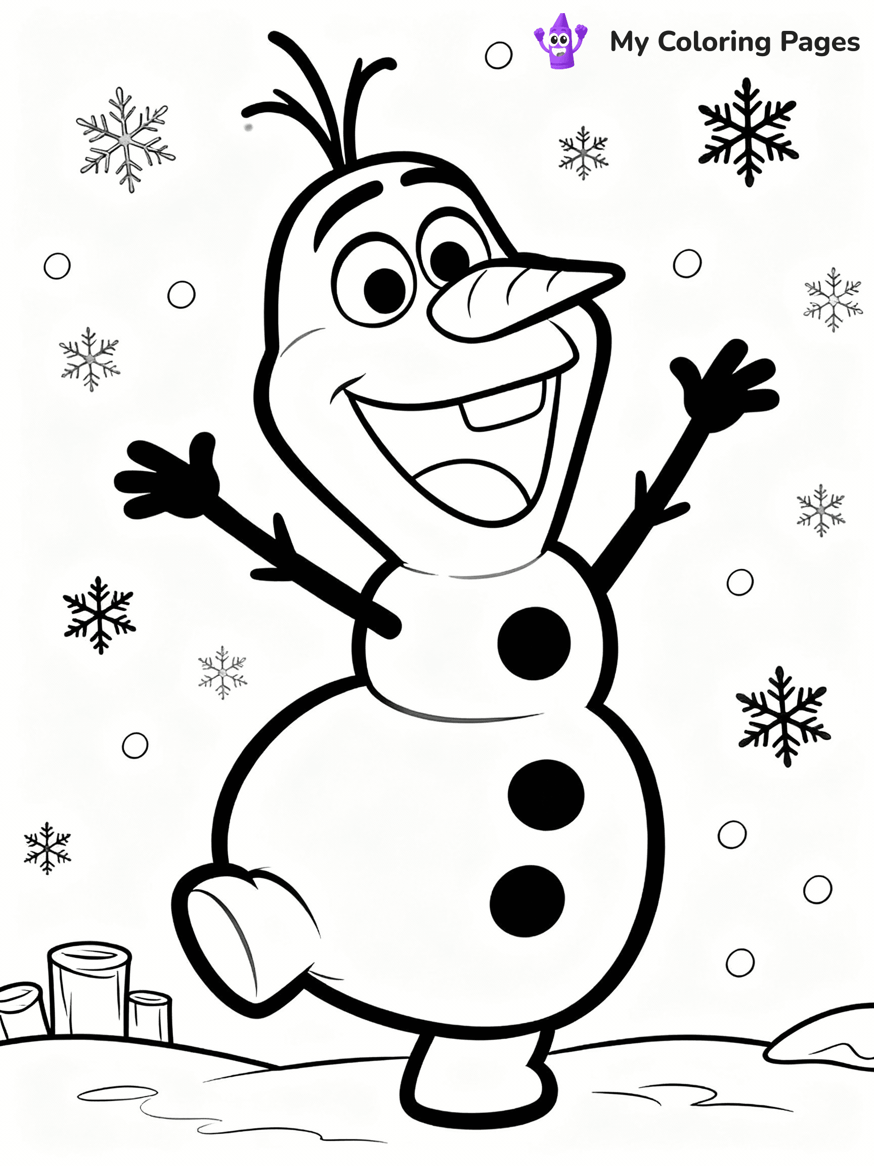 Olaf Coloring Pages - 17