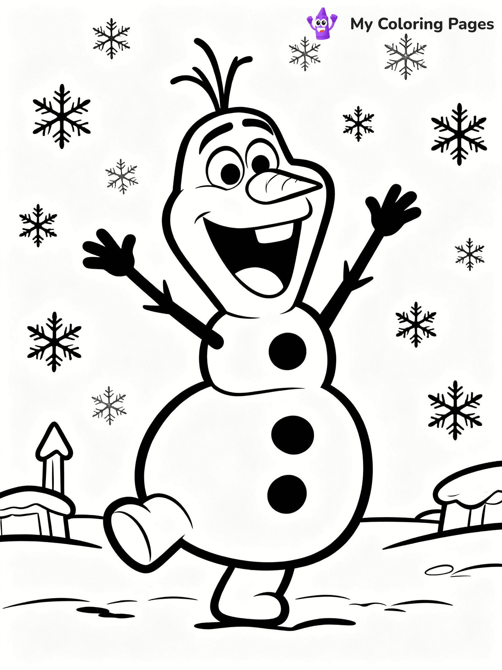 Olaf Coloring Pages - 16