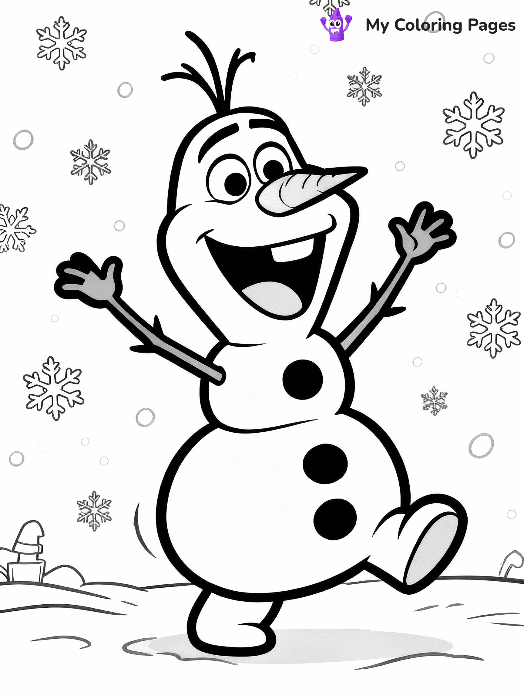 Olaf Coloring Pages - 14
