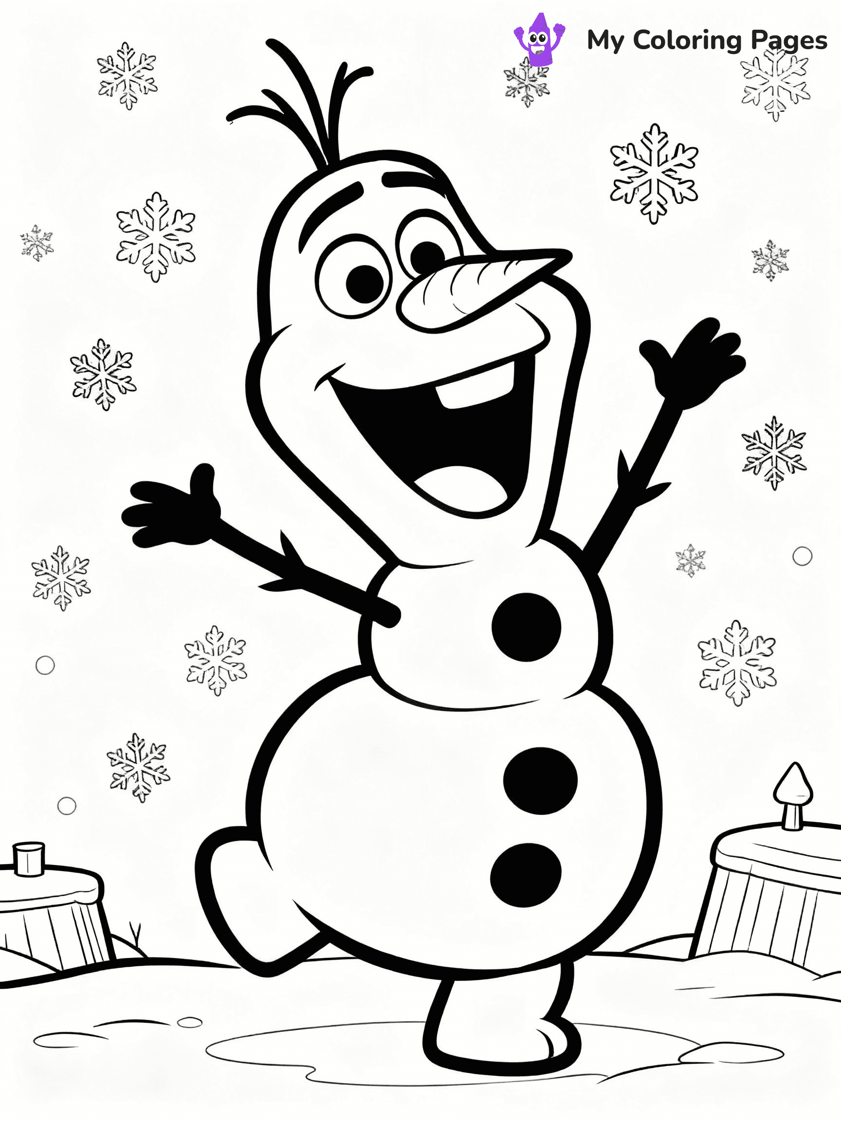 Olaf Coloring Pages - 13
