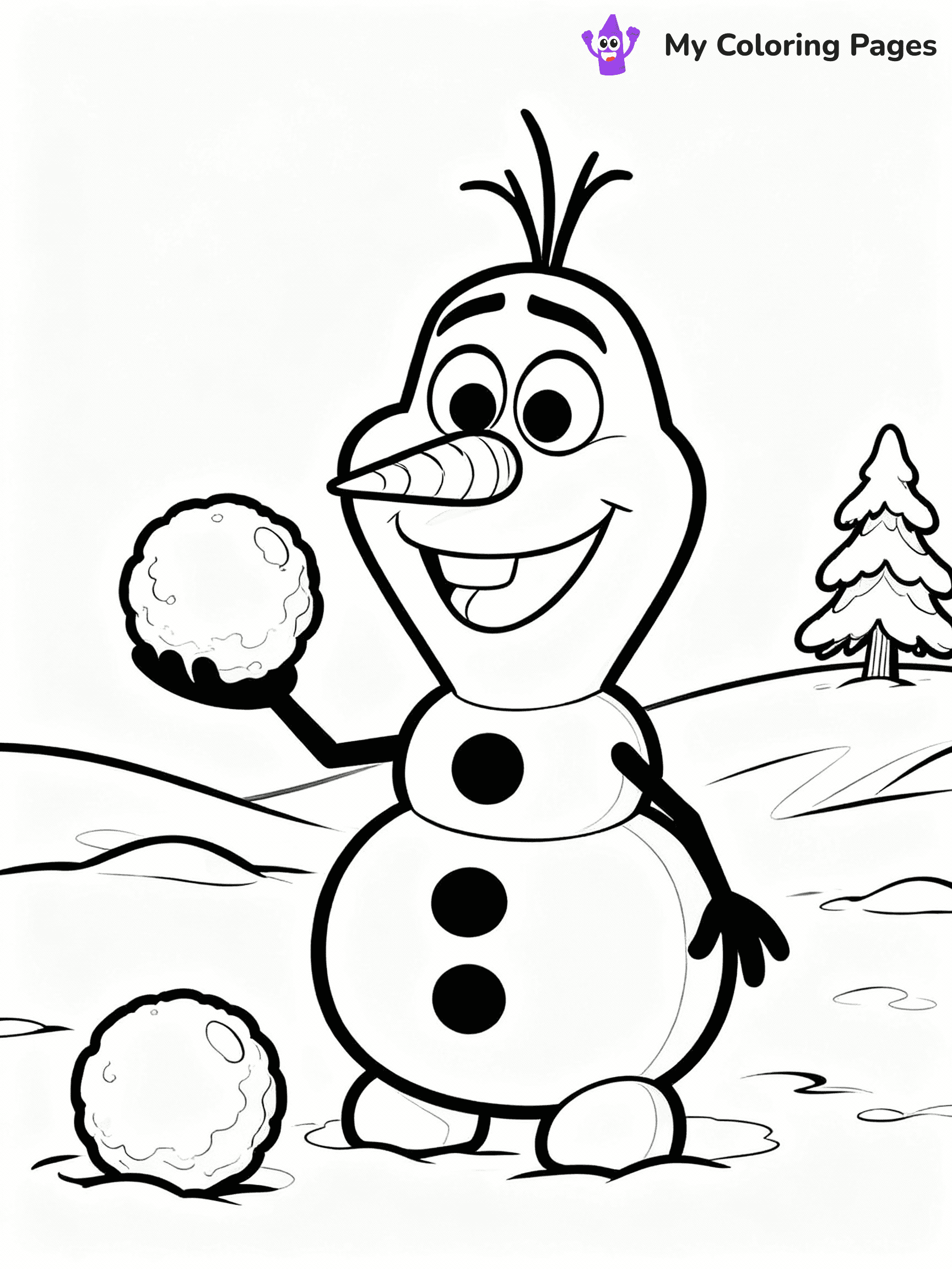 Olaf Coloring Pages - 11