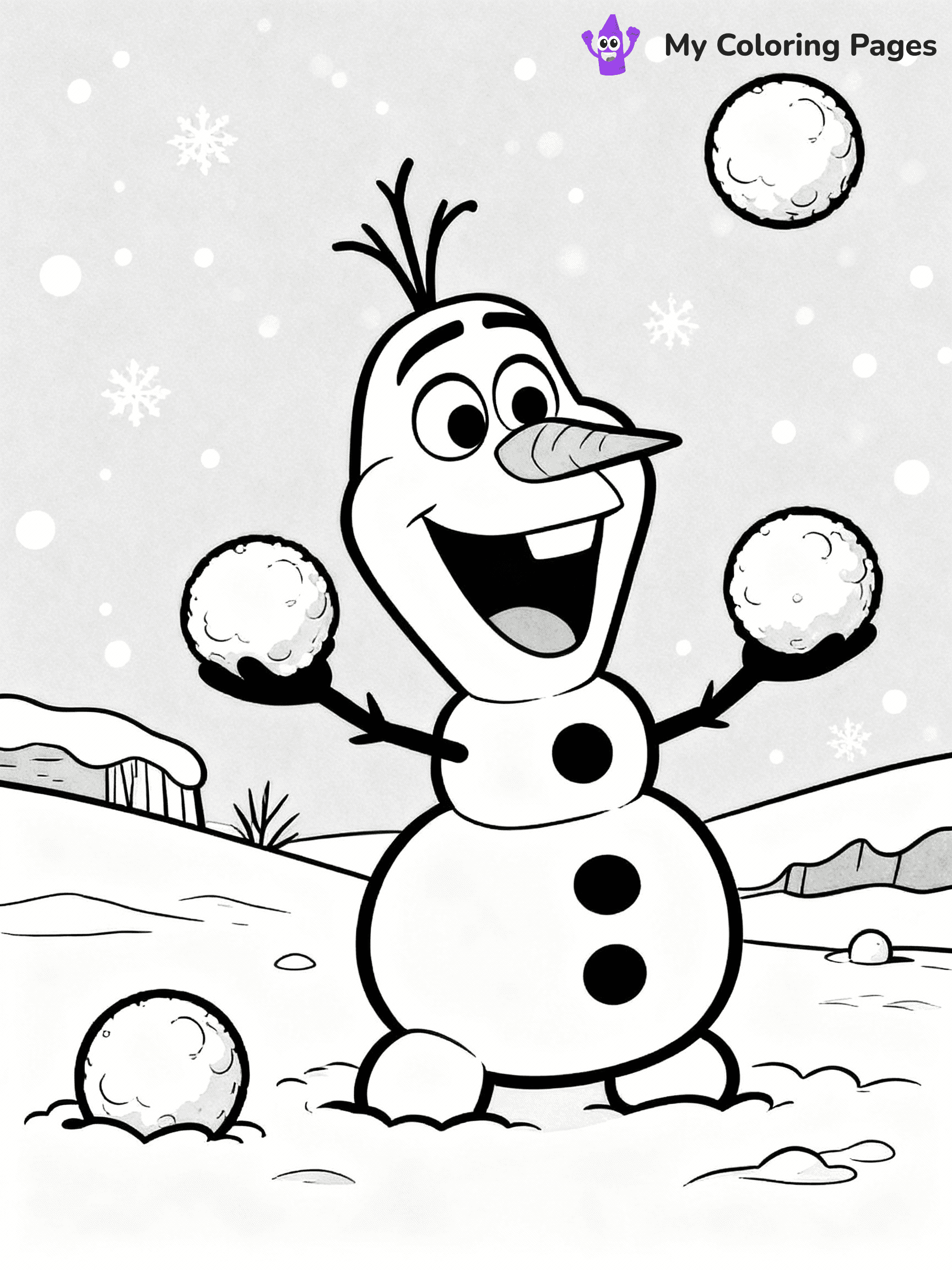 Olaf Coloring Pages - 10