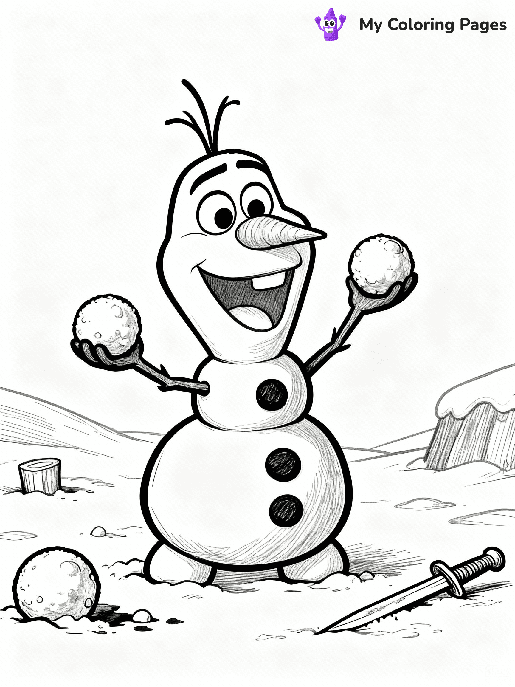 Olaf Coloring Pages - 7