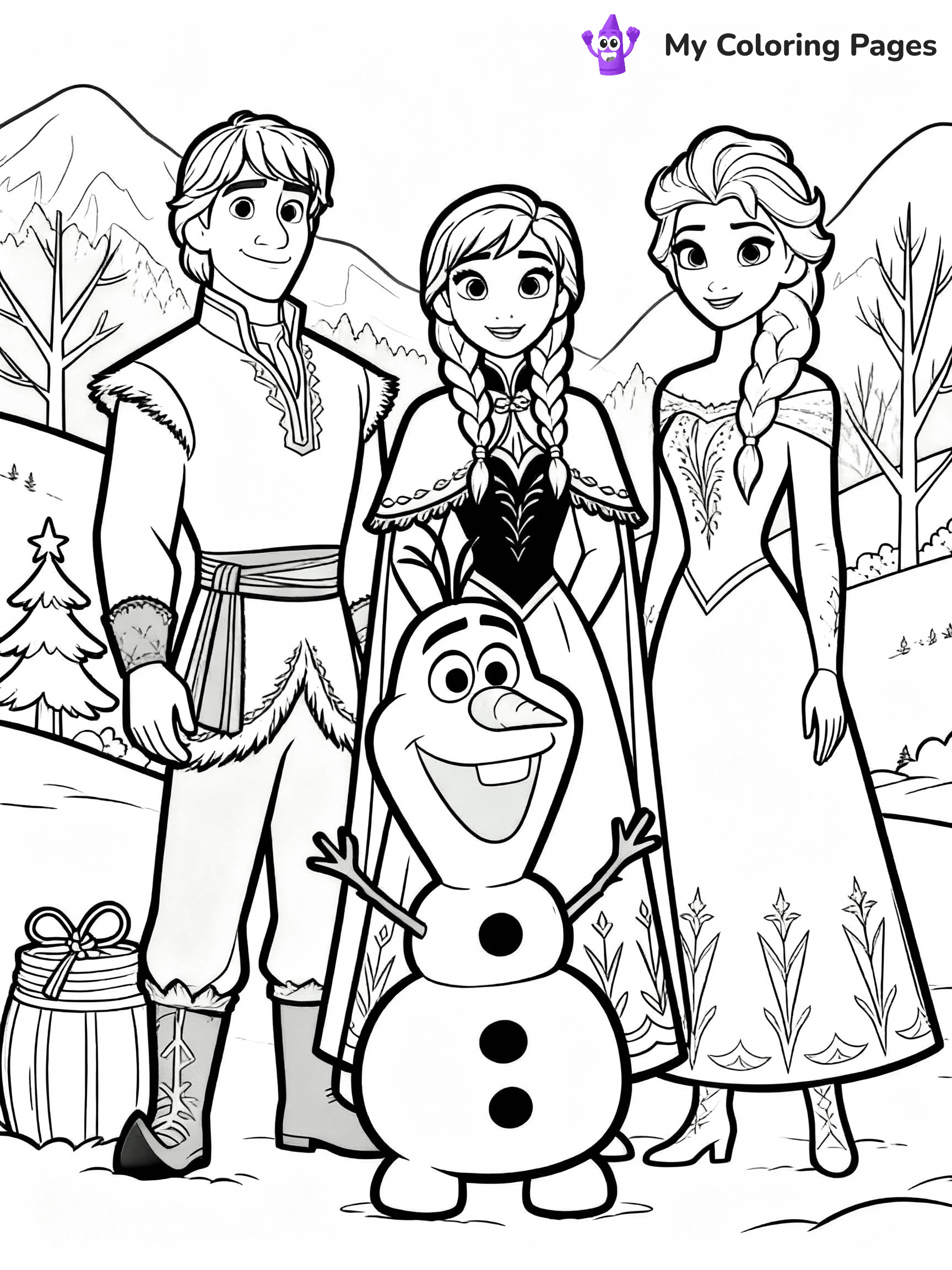 Olaf Coloring Pages - 4