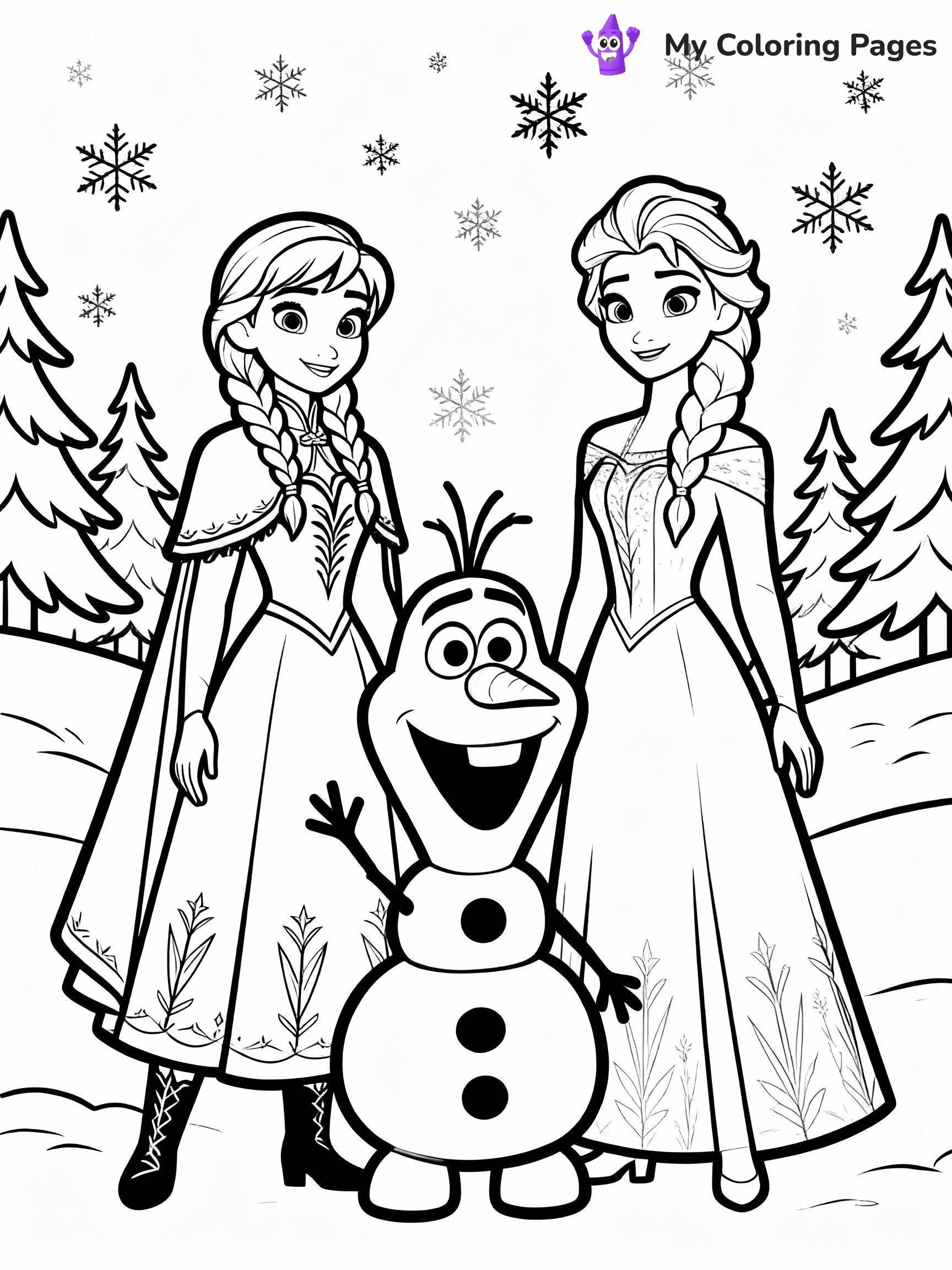 Olaf Coloring Pages - 2