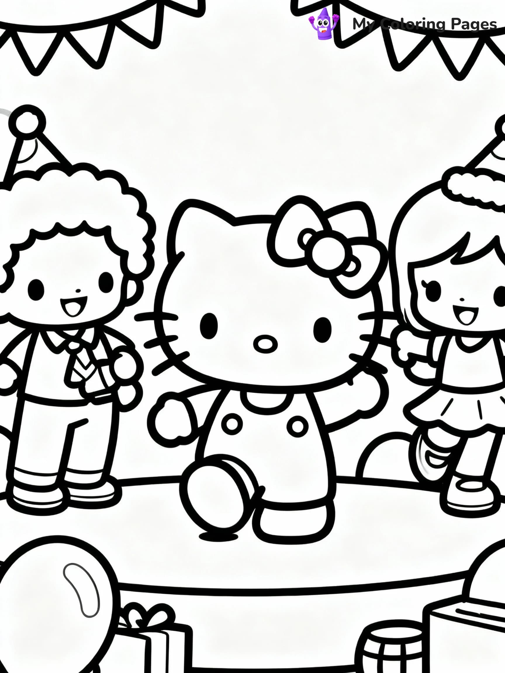 Hello Kitty Coloring Pages - 17