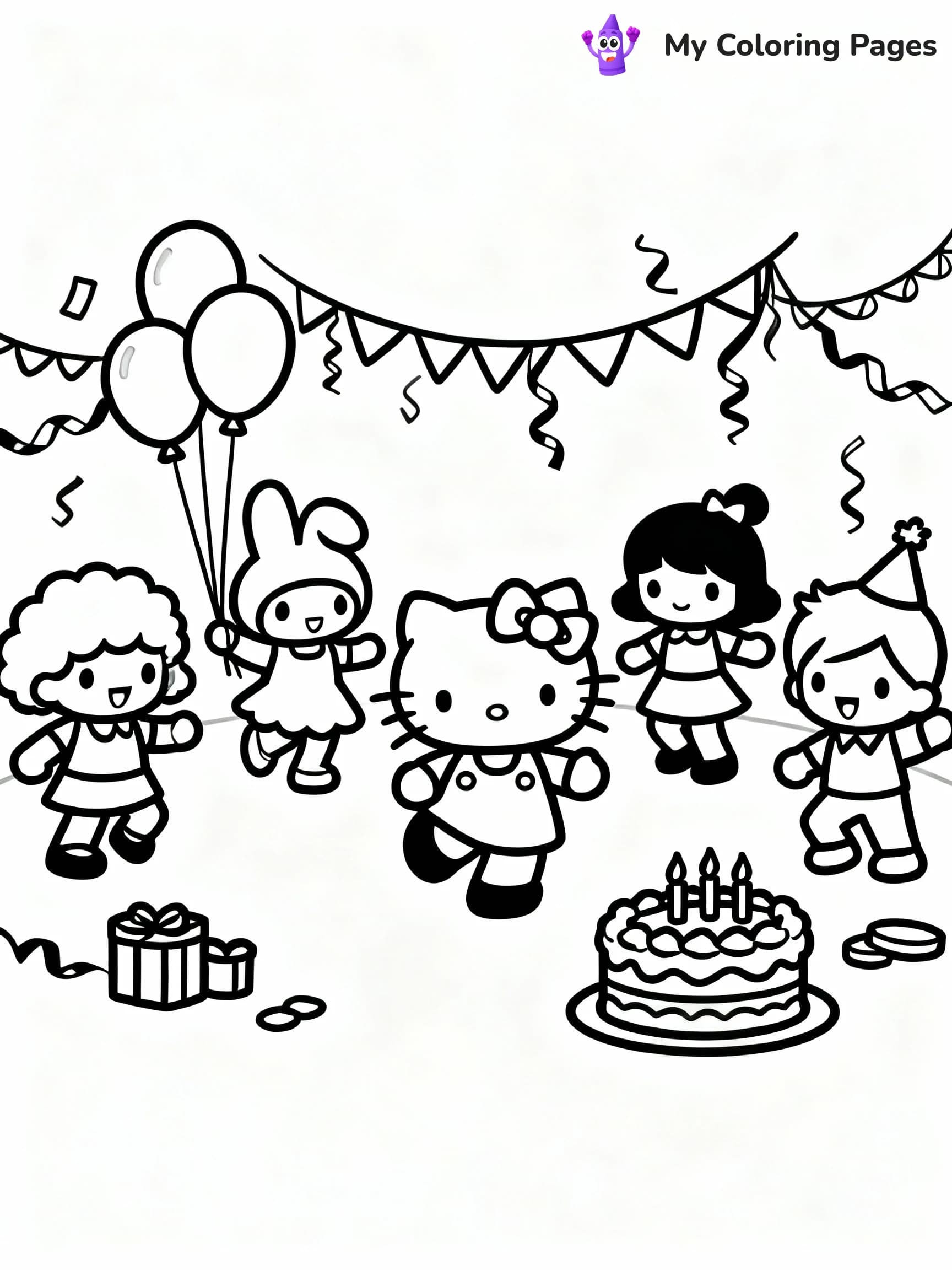 Hello Kitty Coloring Pages - 16