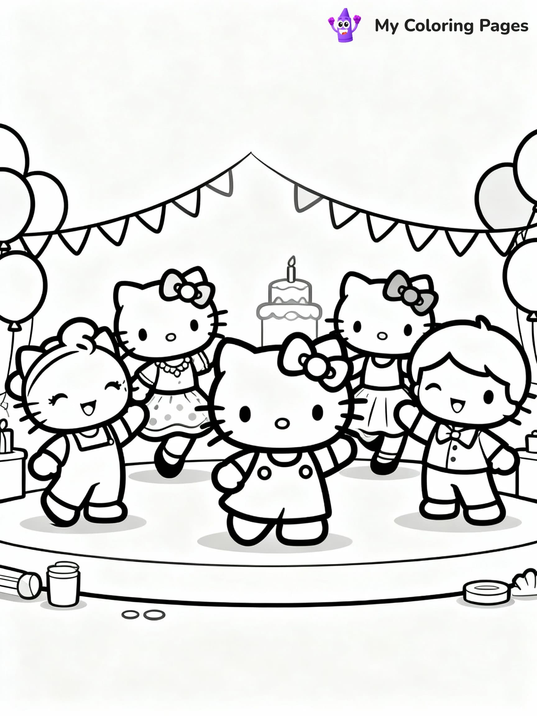Hello Kitty Coloring Pages - 15