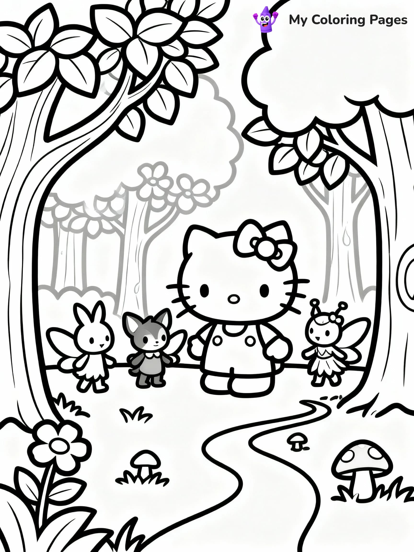 Hello Kitty Coloring Pages - 6