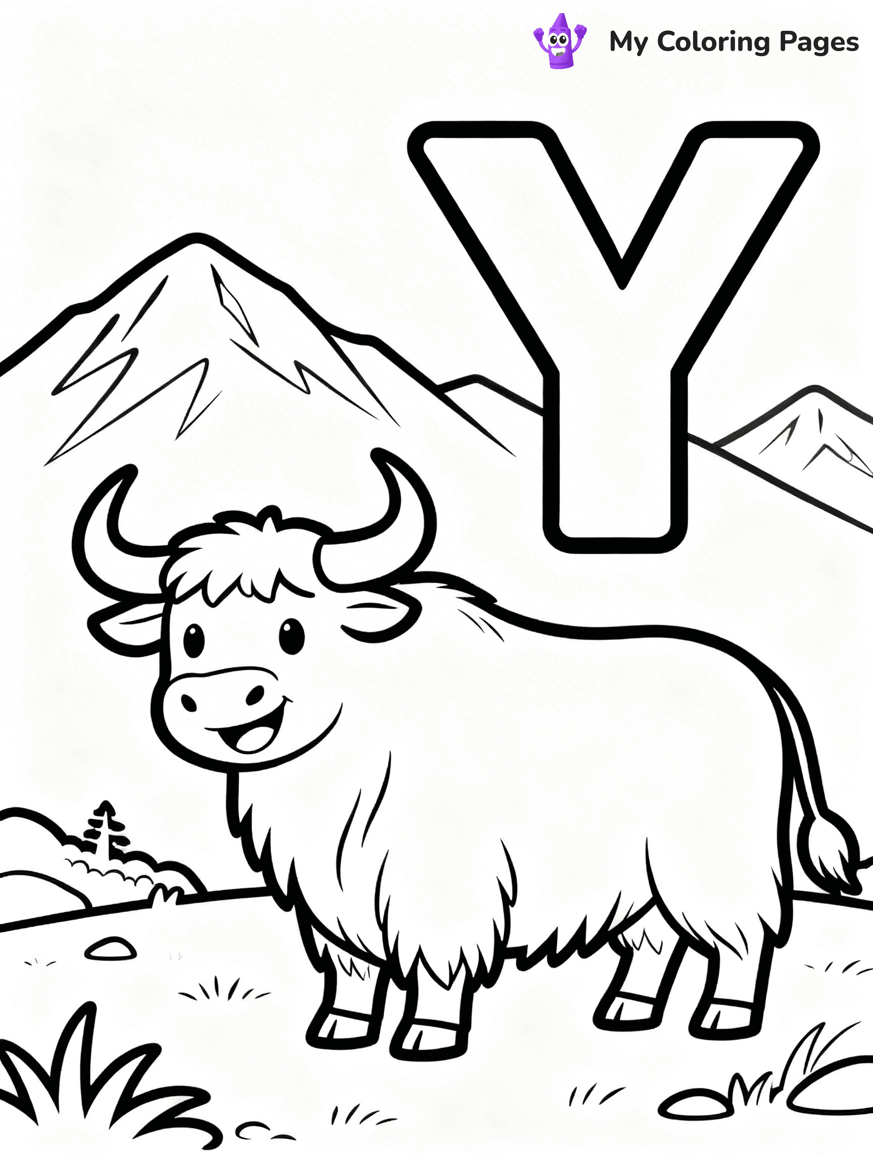 Letter Y Coloring Pages - 34