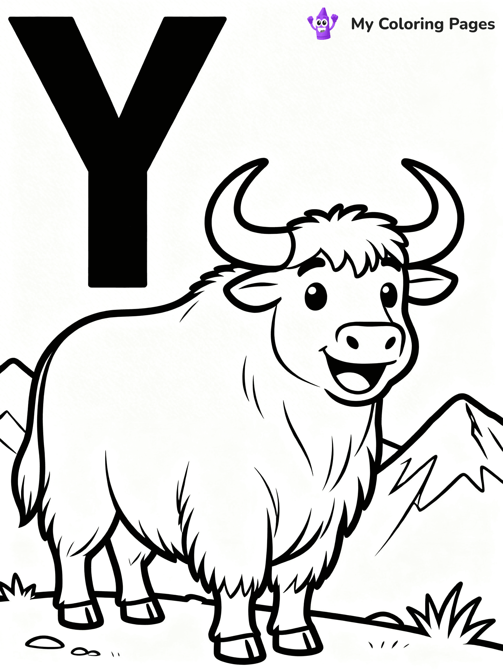 Letter Y Coloring Pages - 33