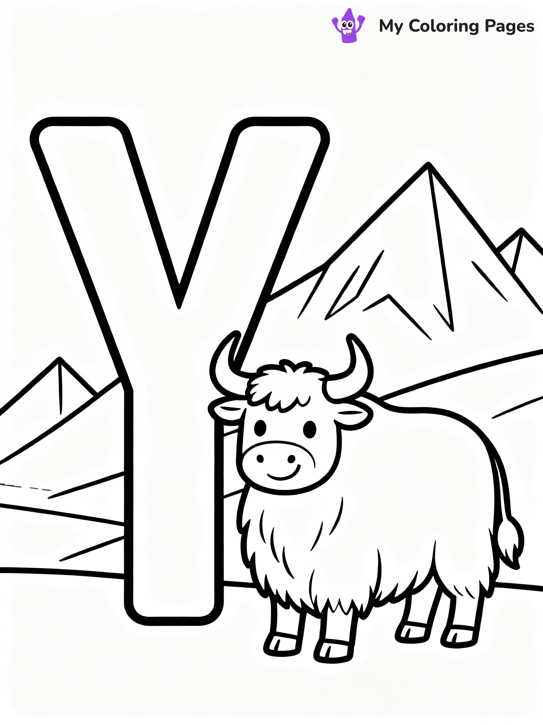 Letter Y Coloring Pages - 32