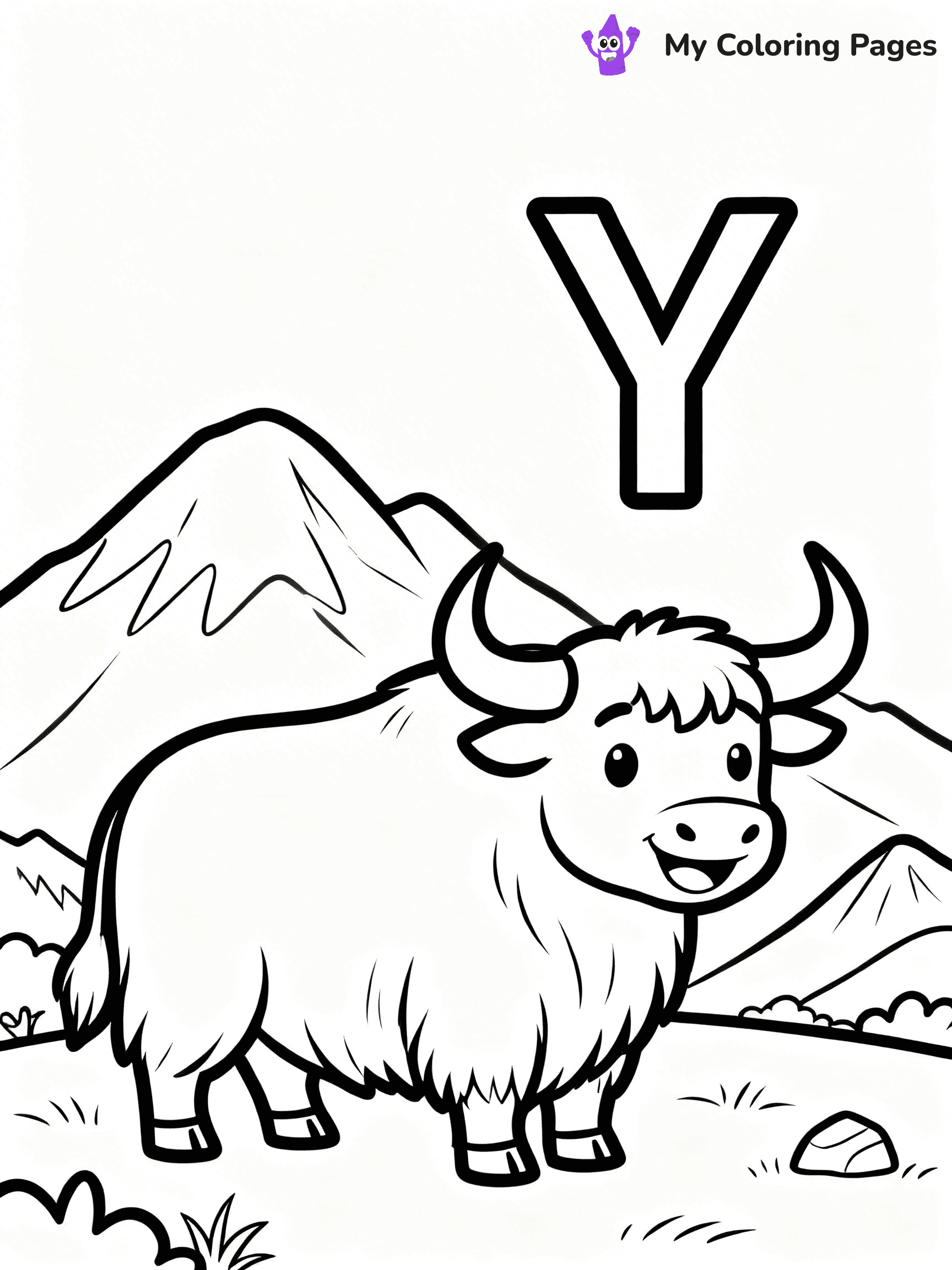 Letter Y Coloring Pages - 31